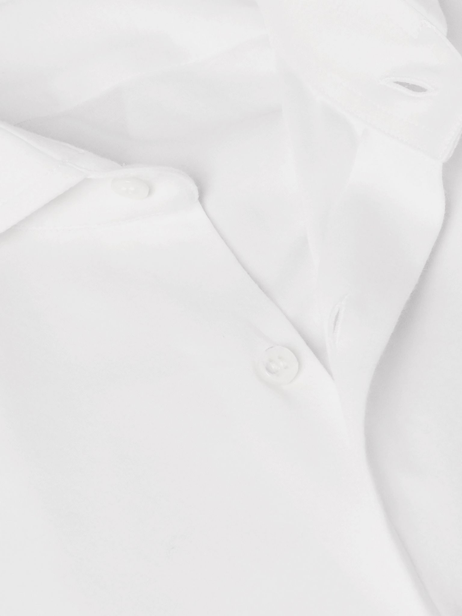 Andrew Cutaway-Collar Cotton-Jersey Shirt White - 5