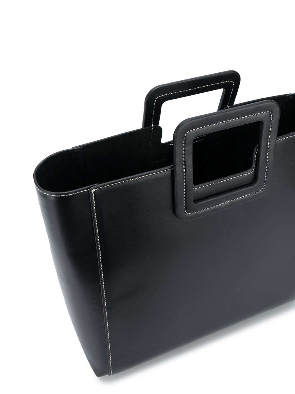 square handle tote bag - 5