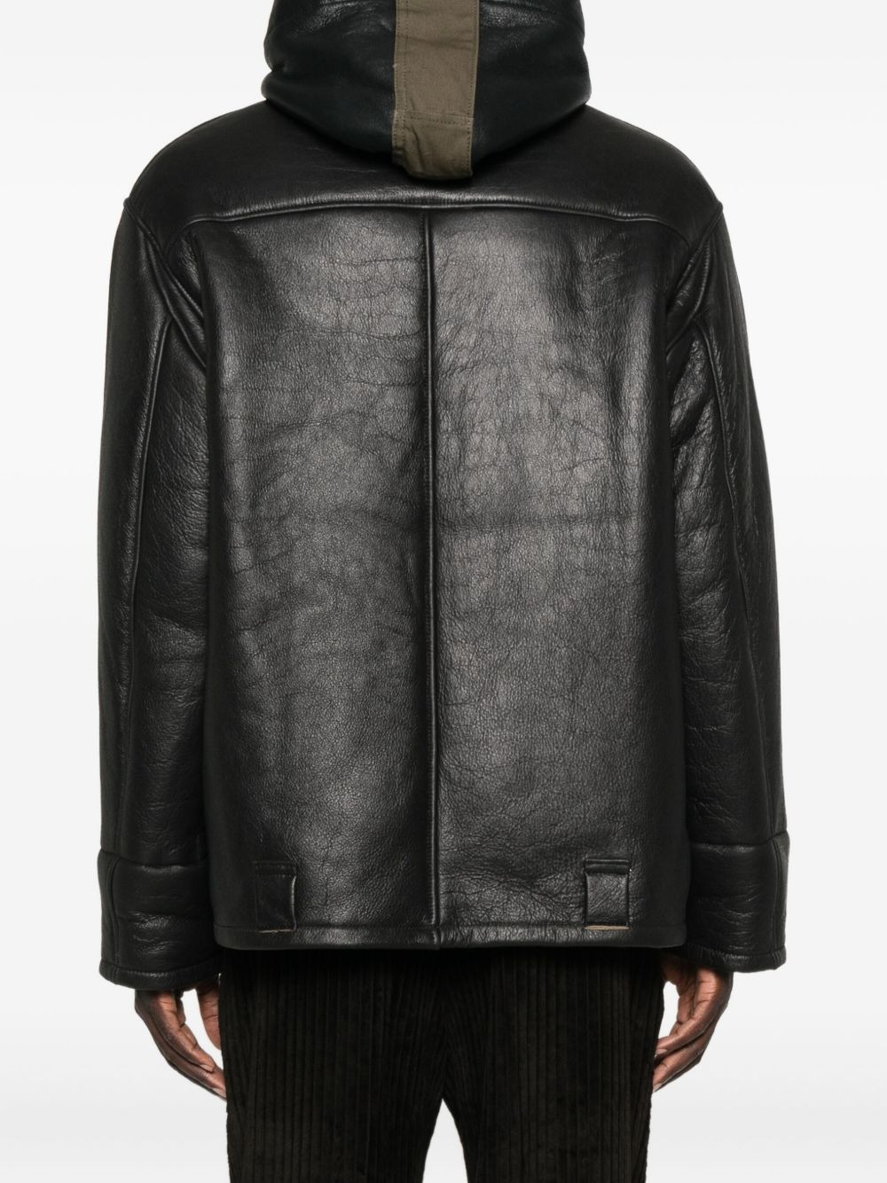 Blizzard hooded leather jacket - 4