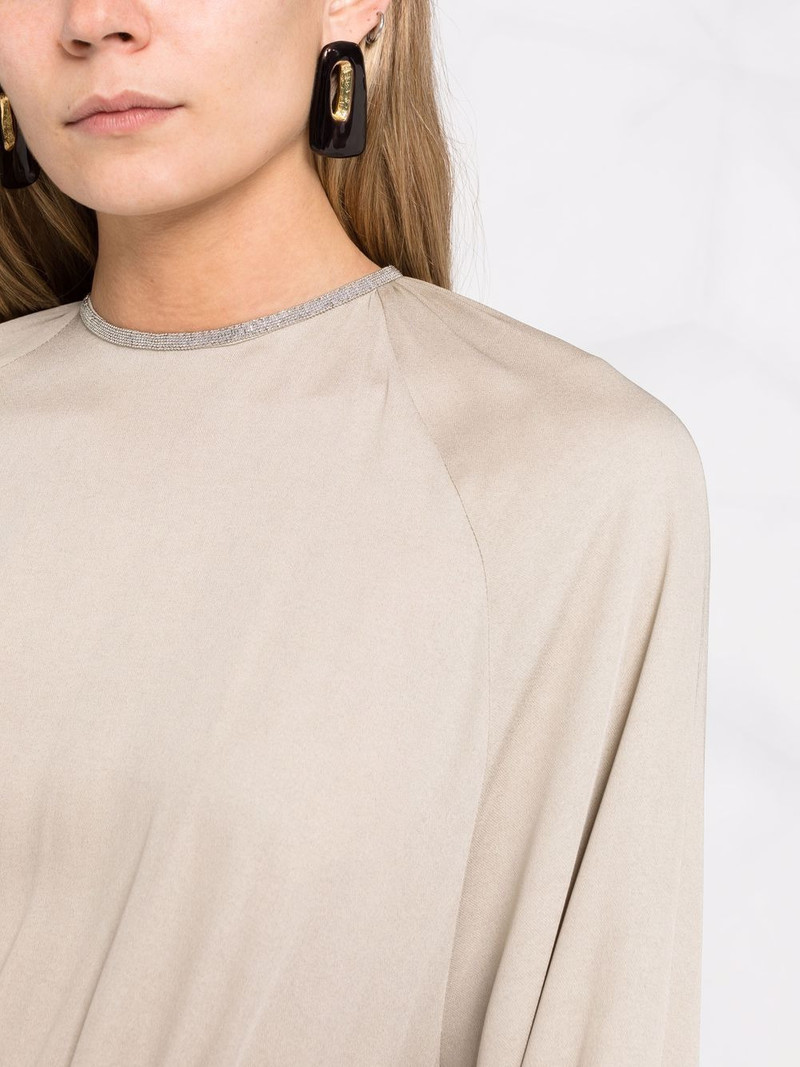 gathered-waist mini dress 3