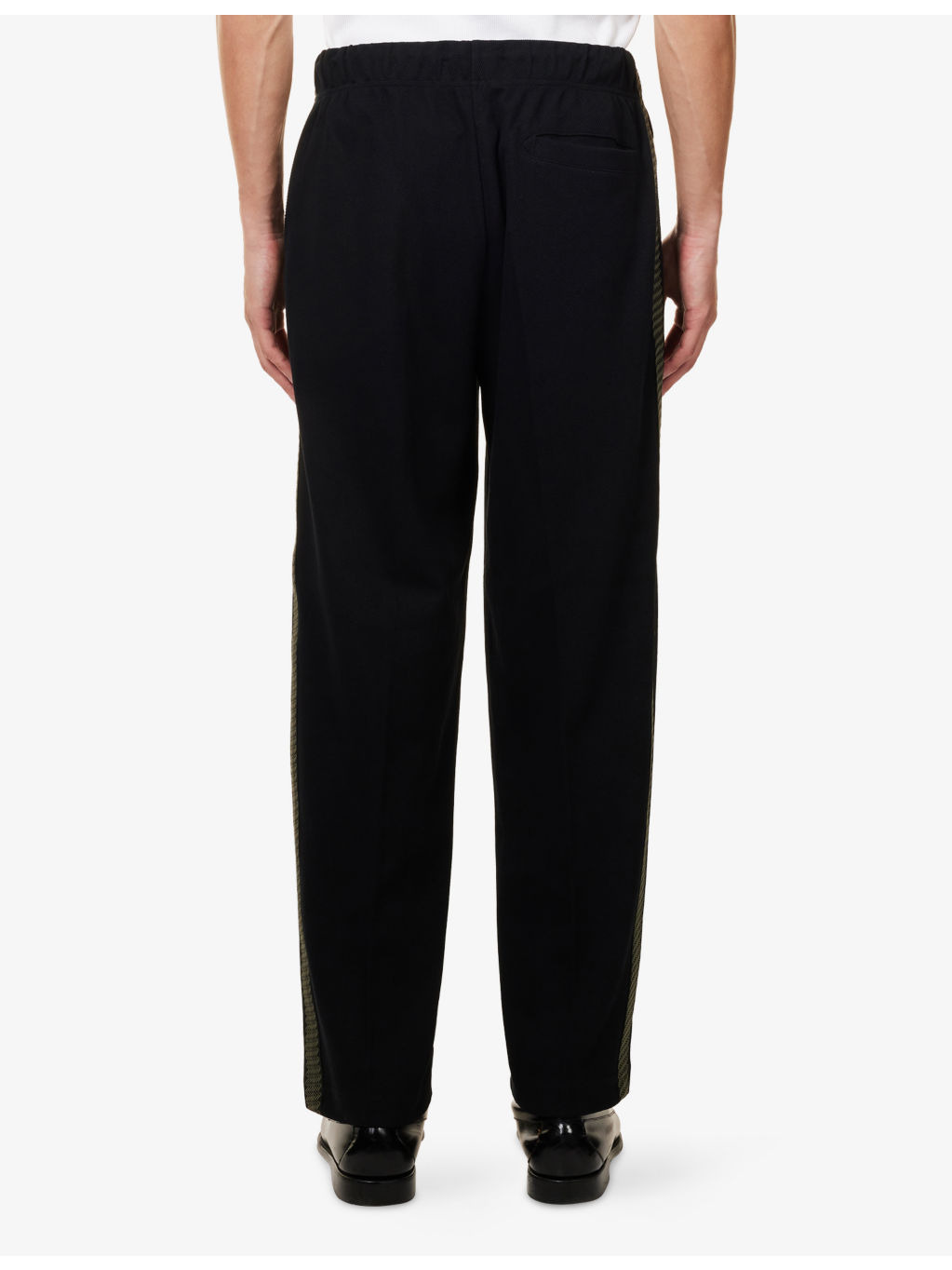 Tennis Taped Relaxed-Fit Cotton Blend Track Bottoms - 4