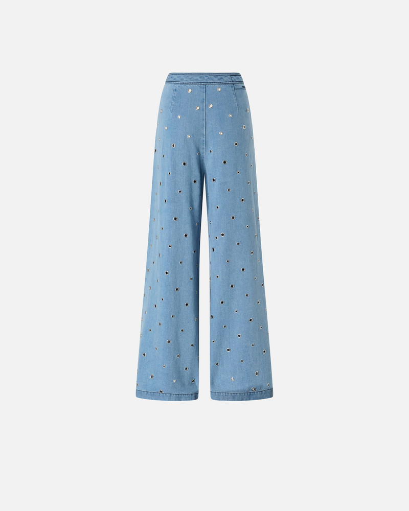 PINKO DENIM JEANS WITH EYELETS outlook