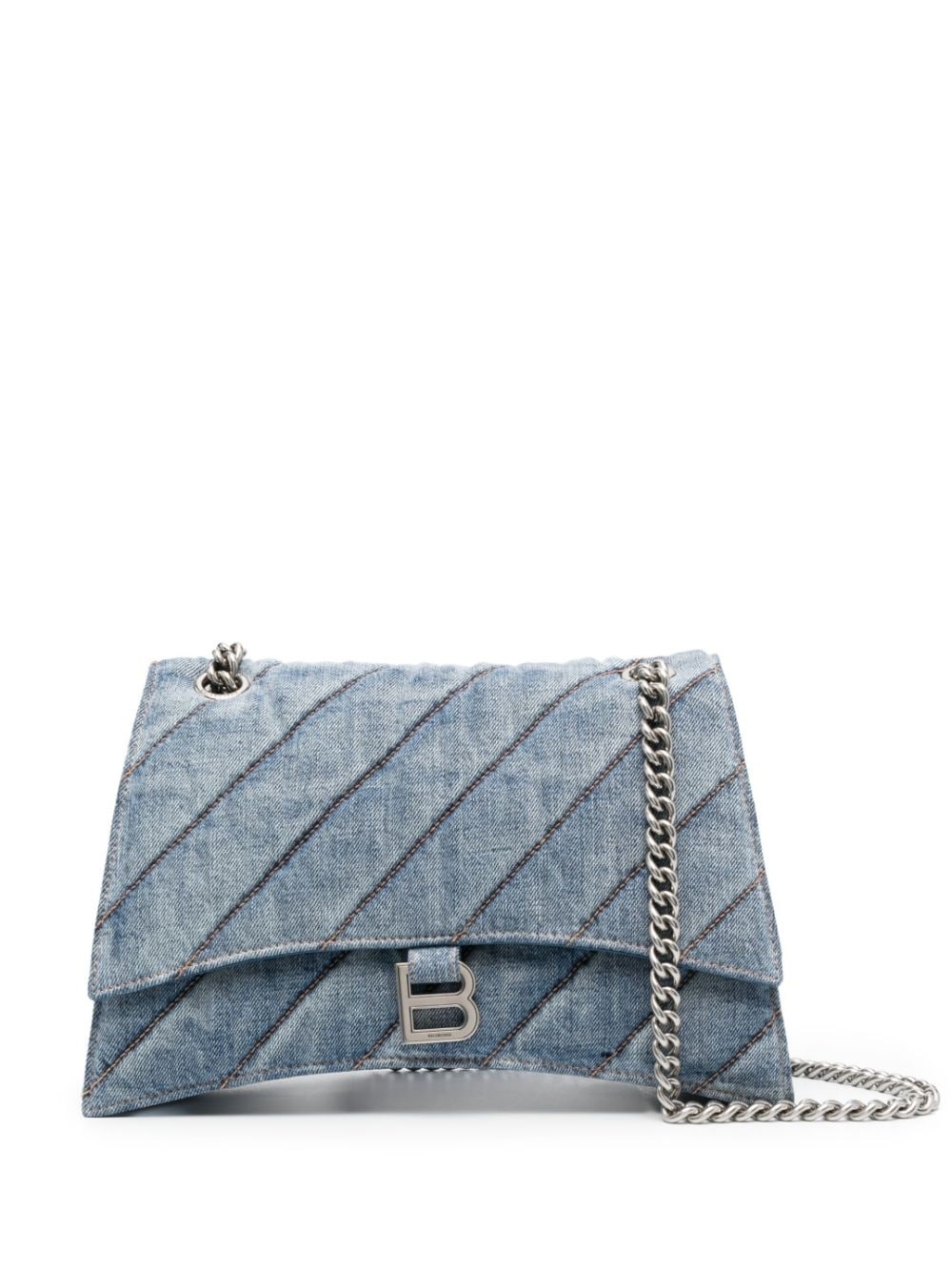 medium Crush denim shoulder bag - 1