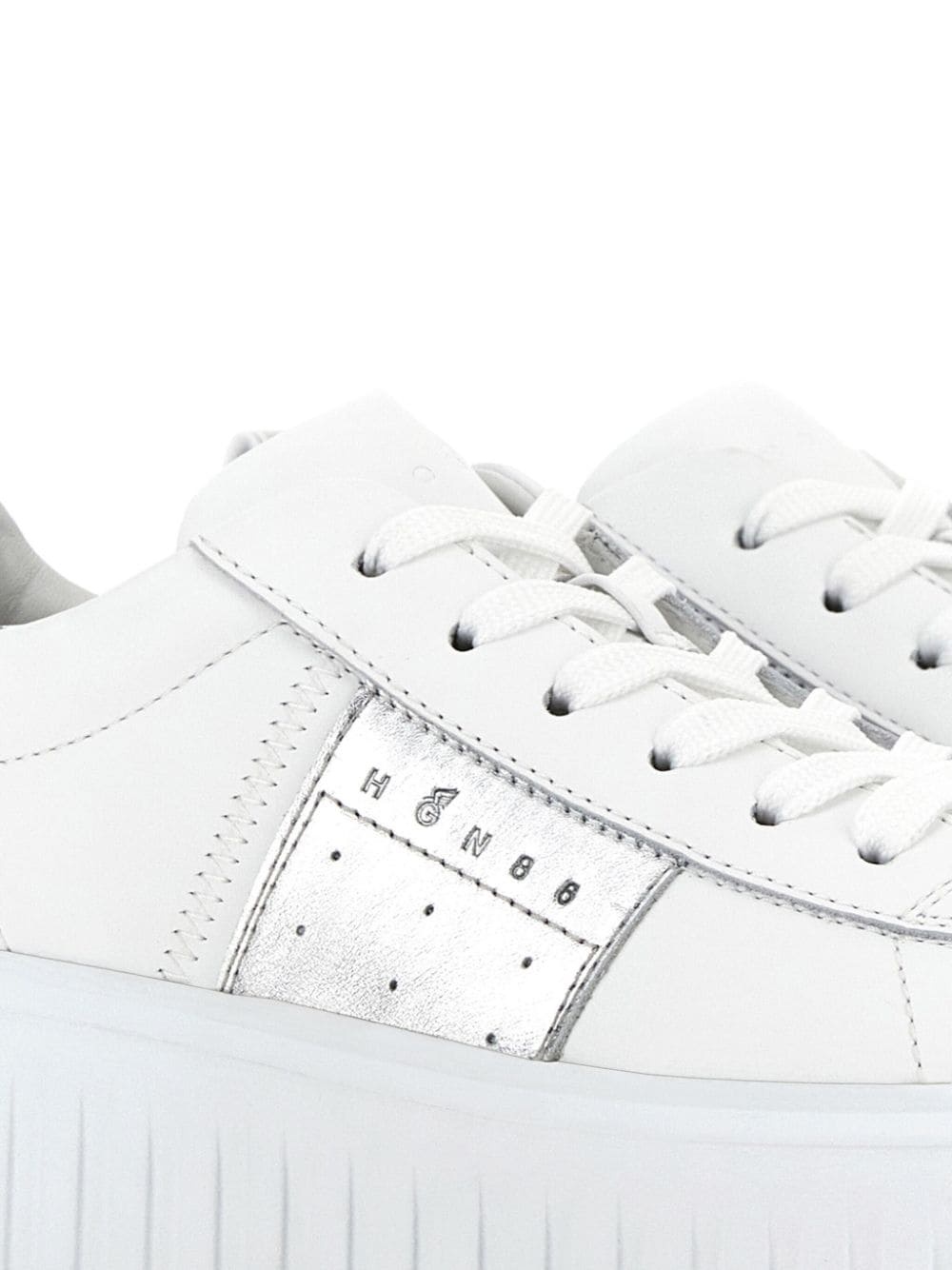 H-Stripes lace-up leather sneakers - 6