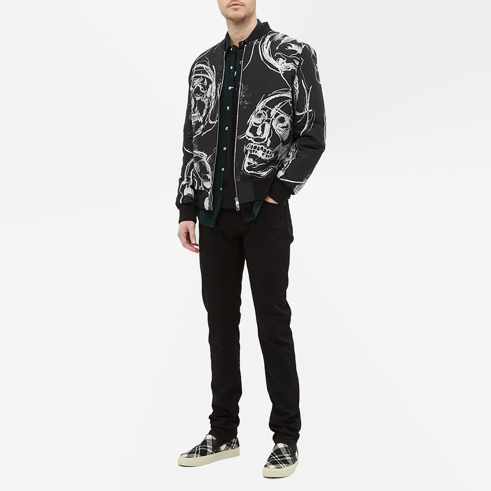 Alexander McQueen Skulll Print Bomber Jacket - 8