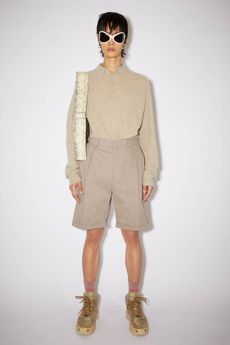 Acne Studios Tailored shorts - Mushroom beige outlook