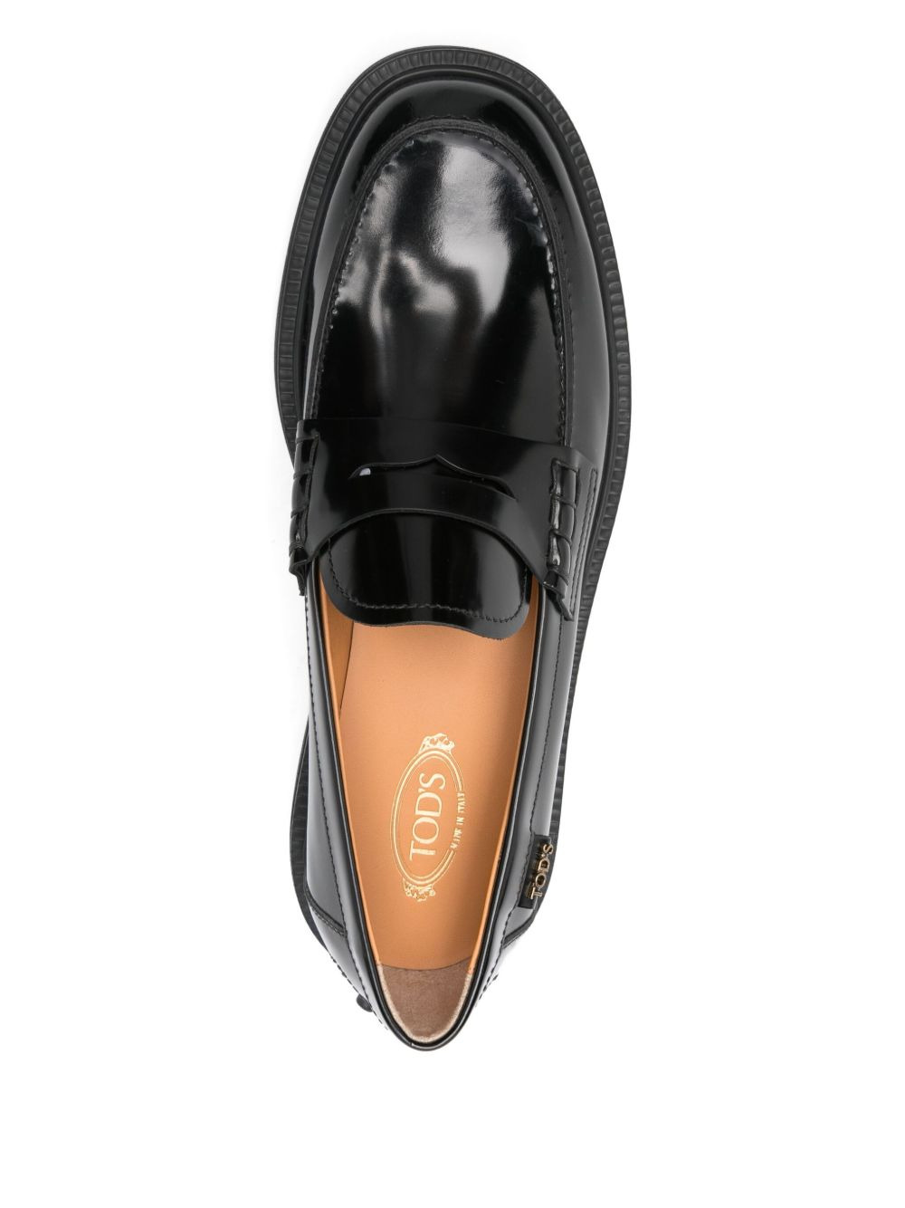 penny-strap leather loafers - 4