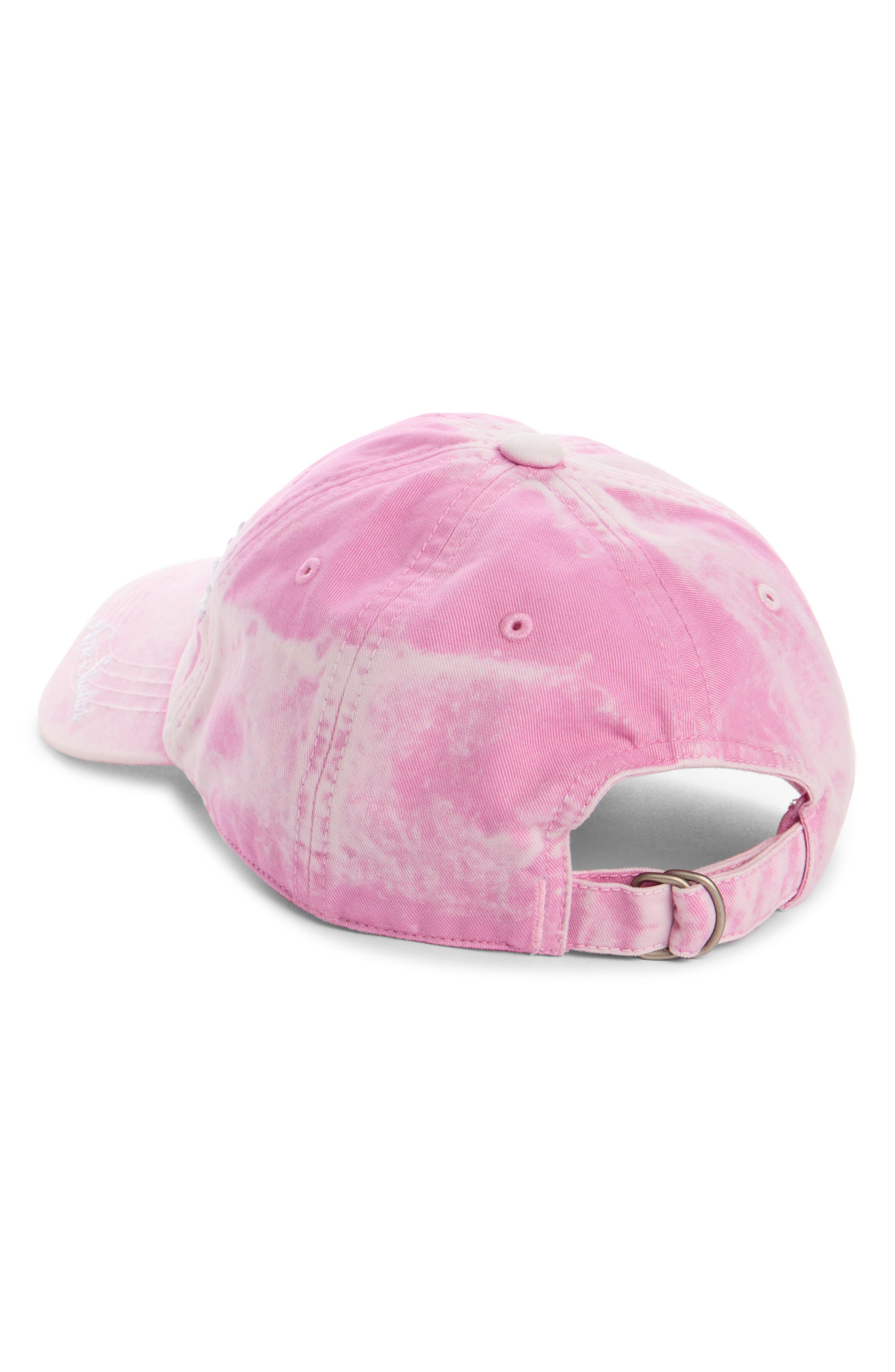 Acne Studios Tourist Logo Embroidered Cotton Twill Baseball Cap in Bubble Pink at Nordstrom - 3