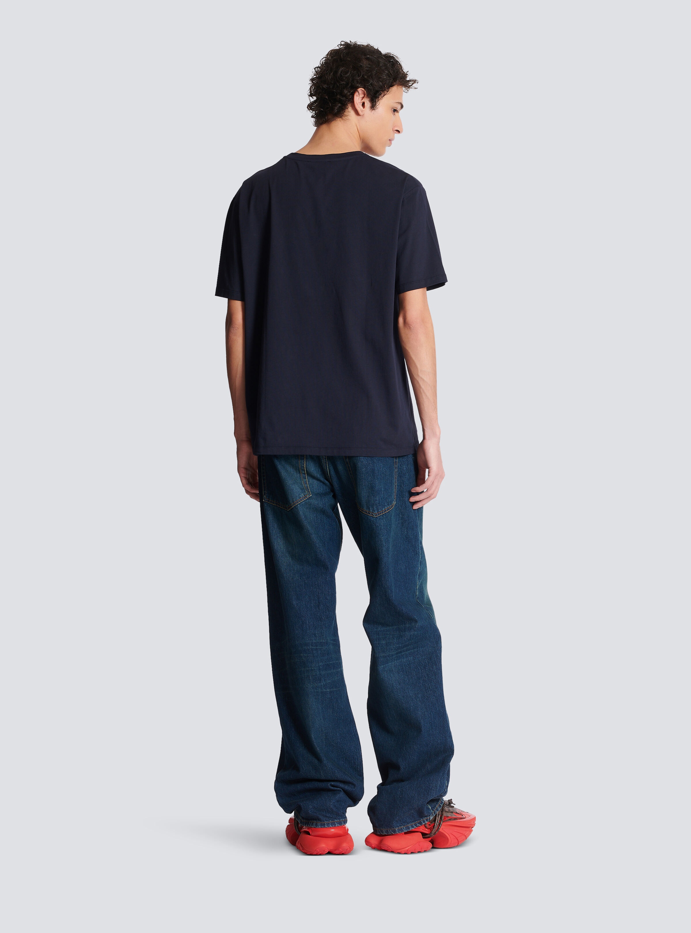 Retro flocked Balmain T-shirt - 4