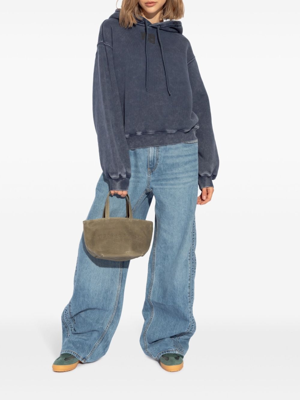 logo-embossed boyfriend jeans - 2
