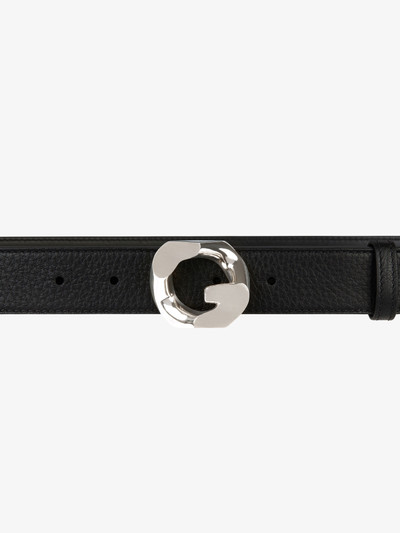 Givenchy BELT IN GRAINED LEATHER WITH G-CHAIN BUCKLE outlook