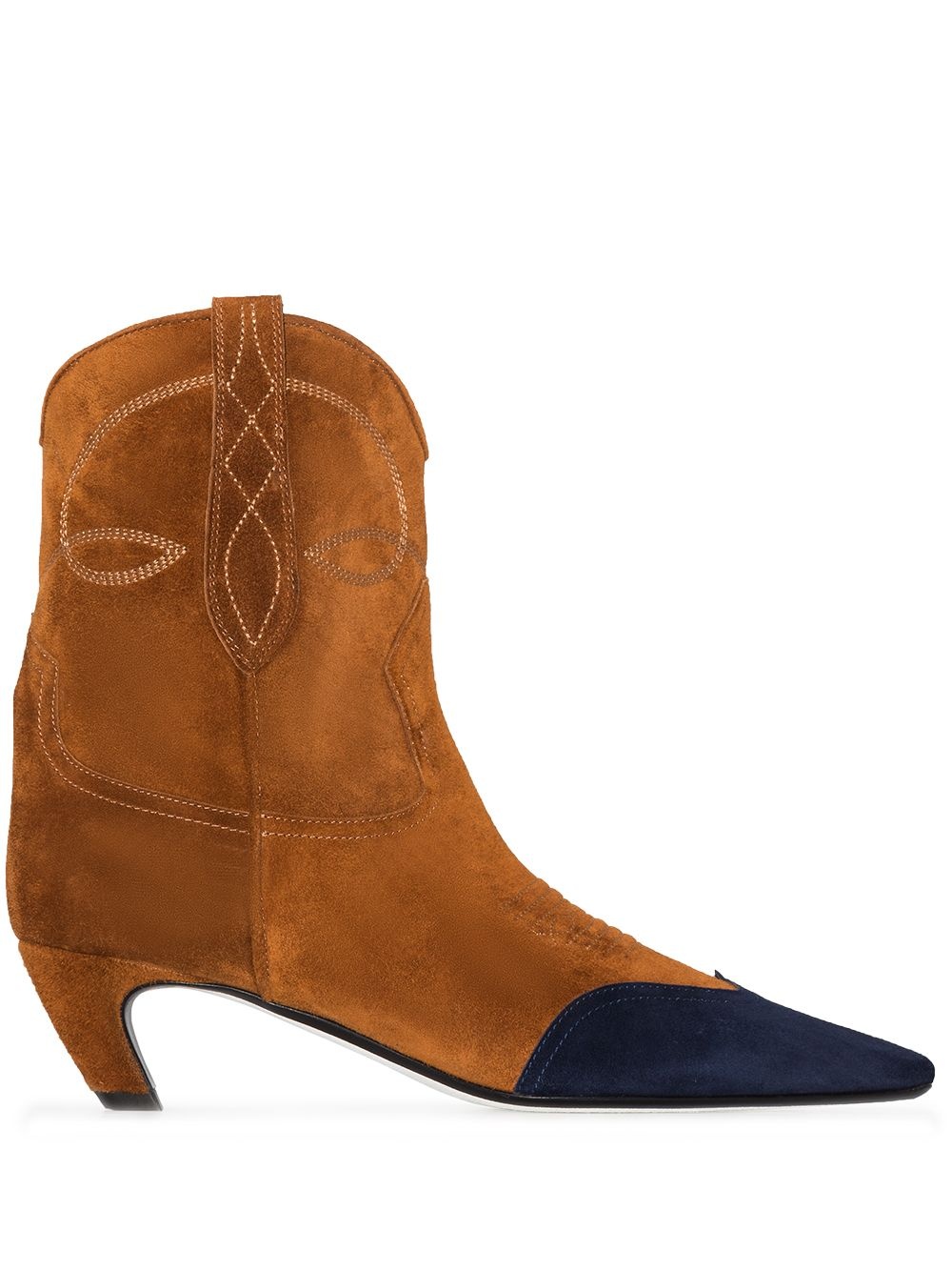 Dallas 45mm suede ankle boots - 1