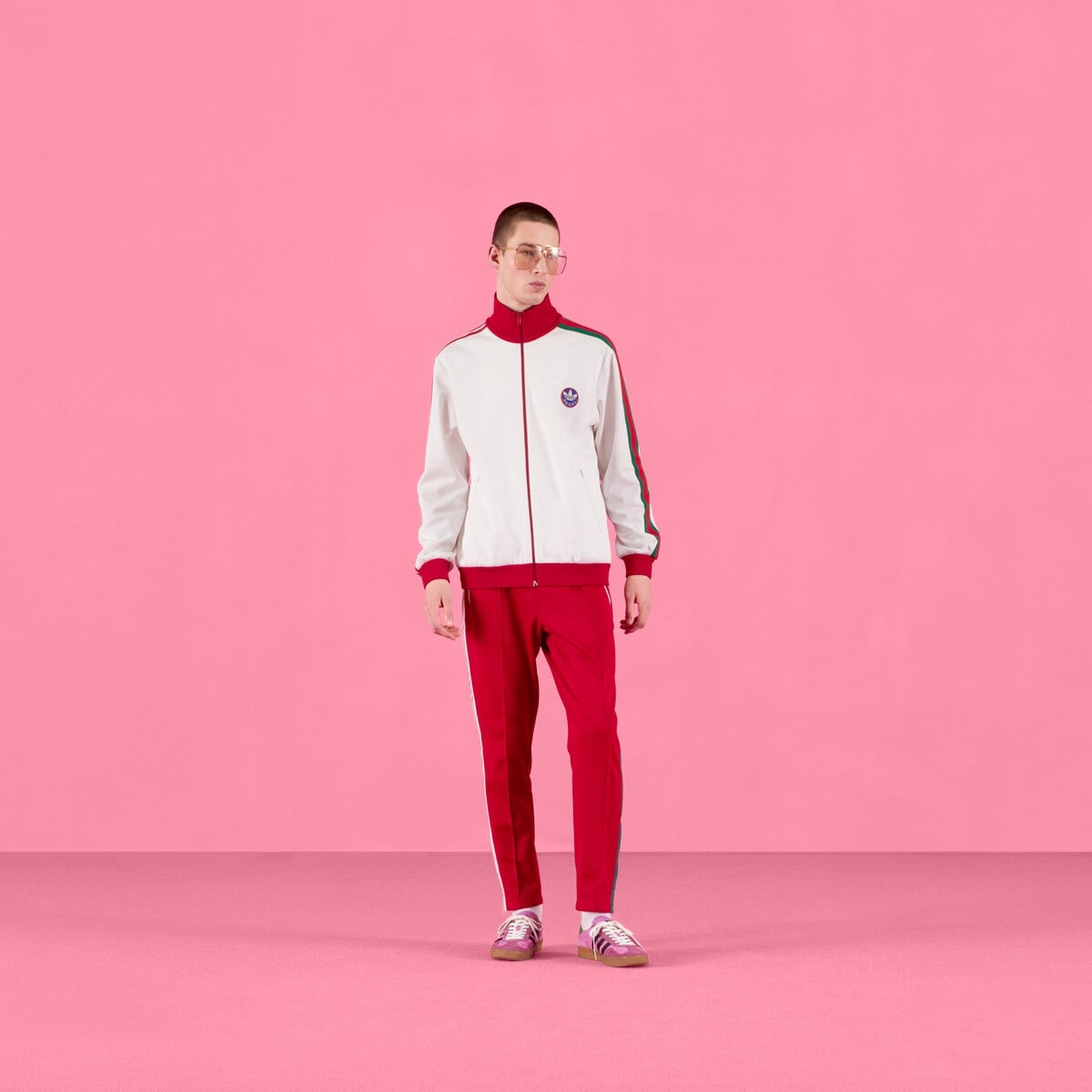 adidas x Gucci cotton jersey jacket - 2