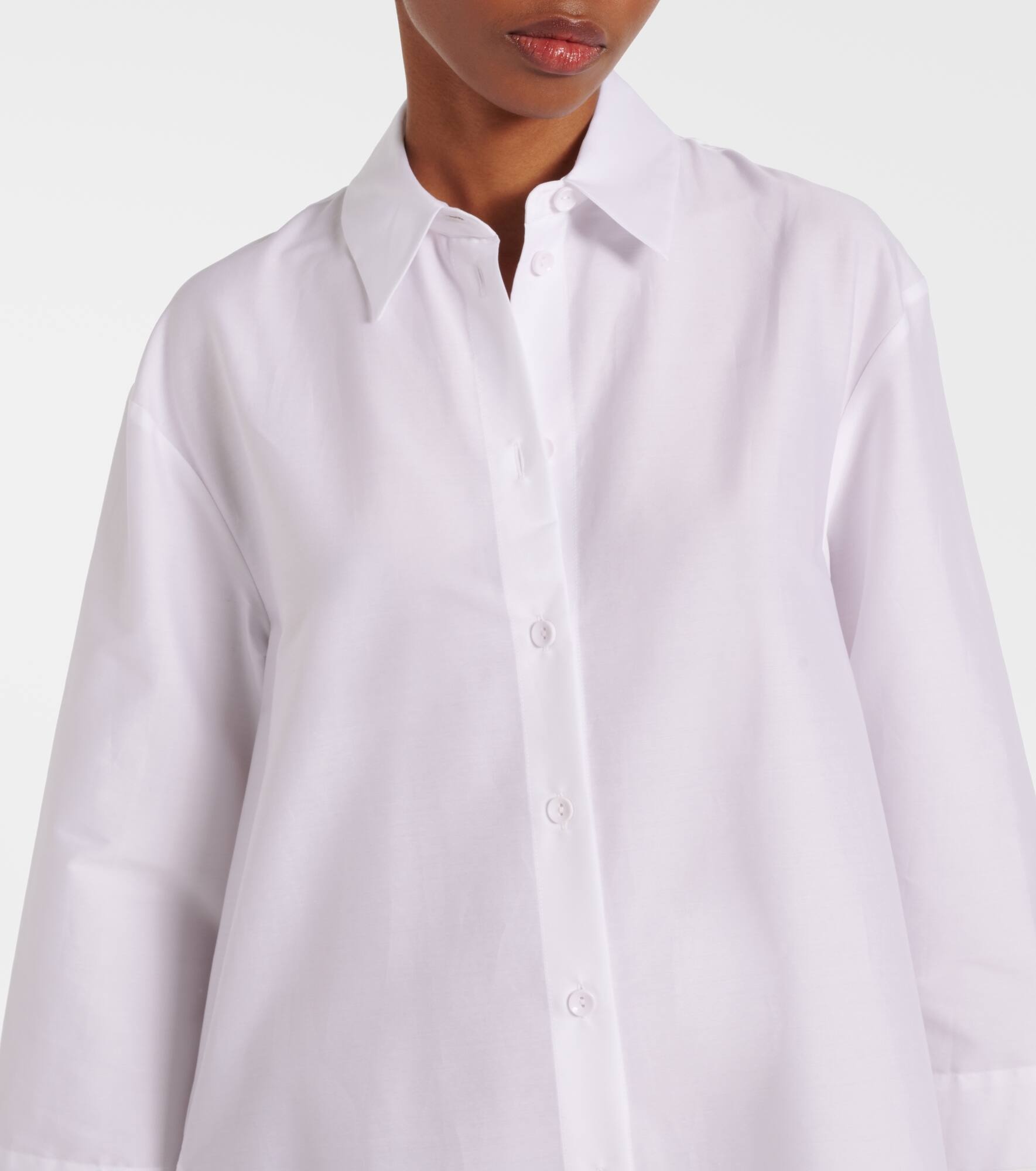 Sella cotton-blend shirt dress - 4