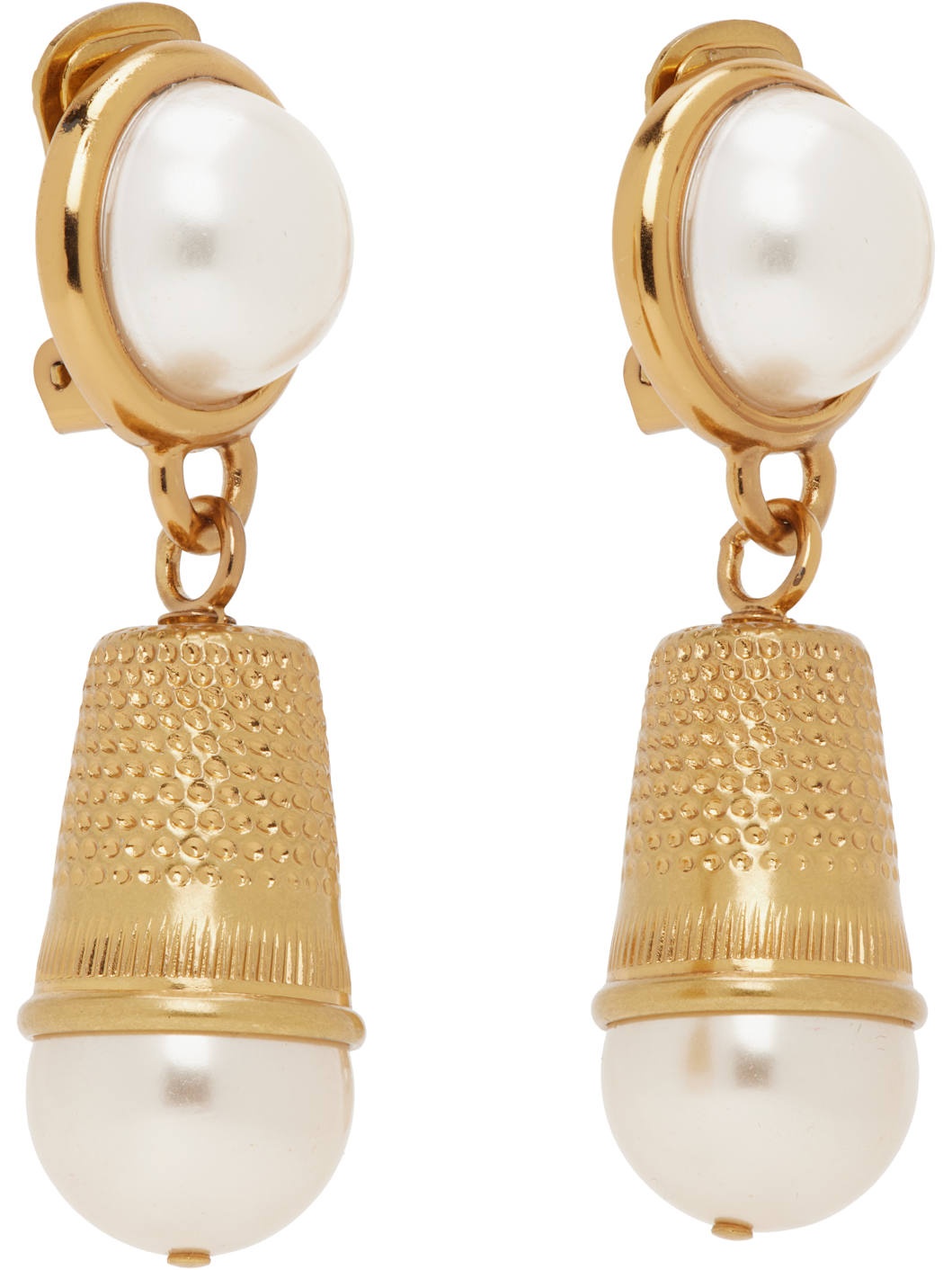 Gold Clip-On Earrings - 2