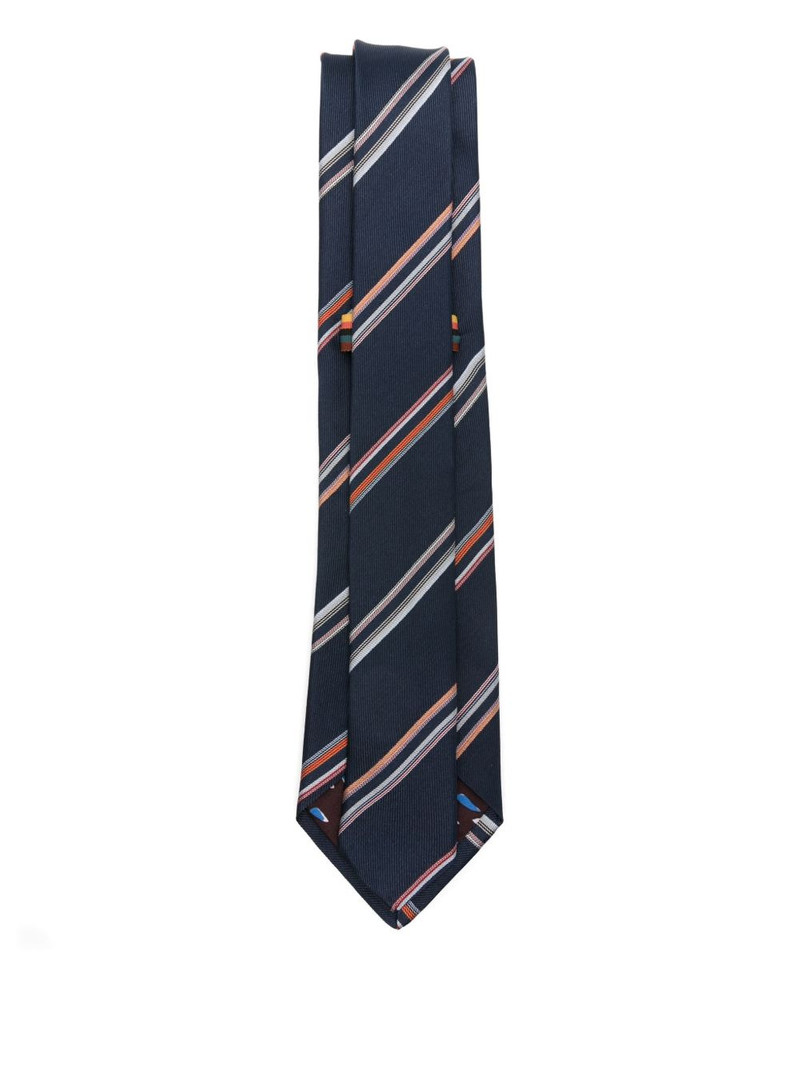 Paul Smith diagonal-stripe tie outlook