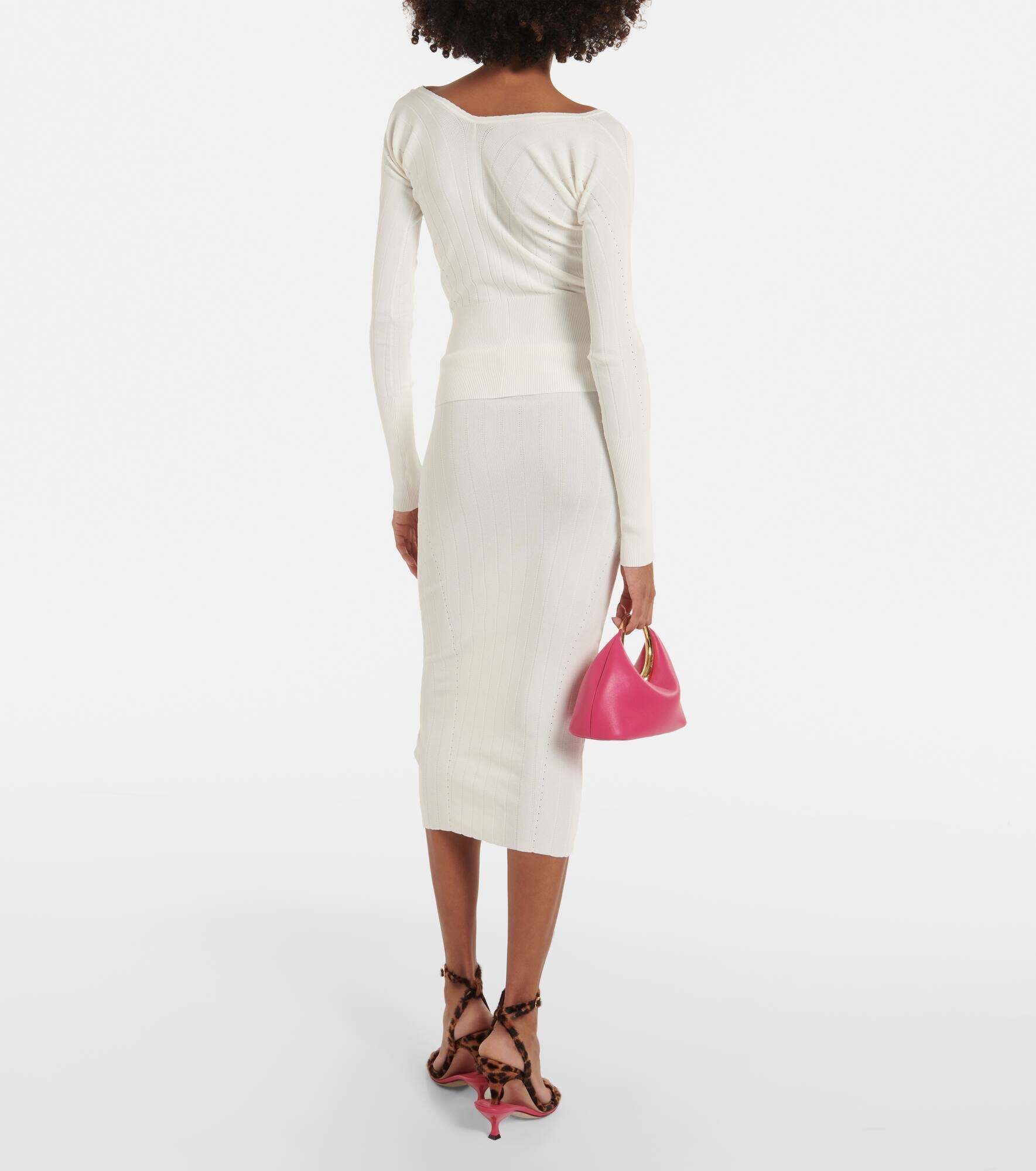 Le Haut Pralù scalloped ribbed-knit top - 3
