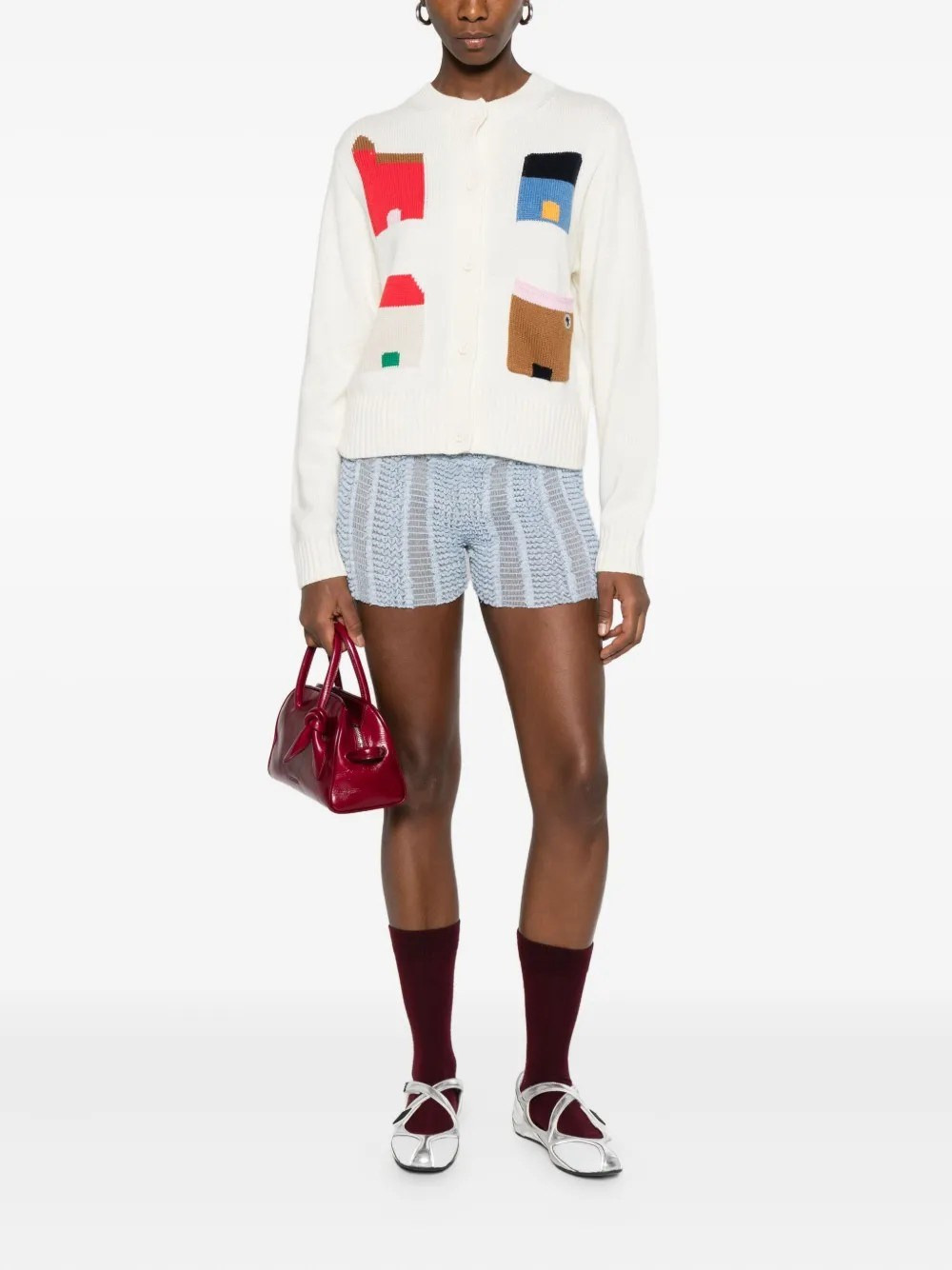 Cropped Pocket Cardigan - 2