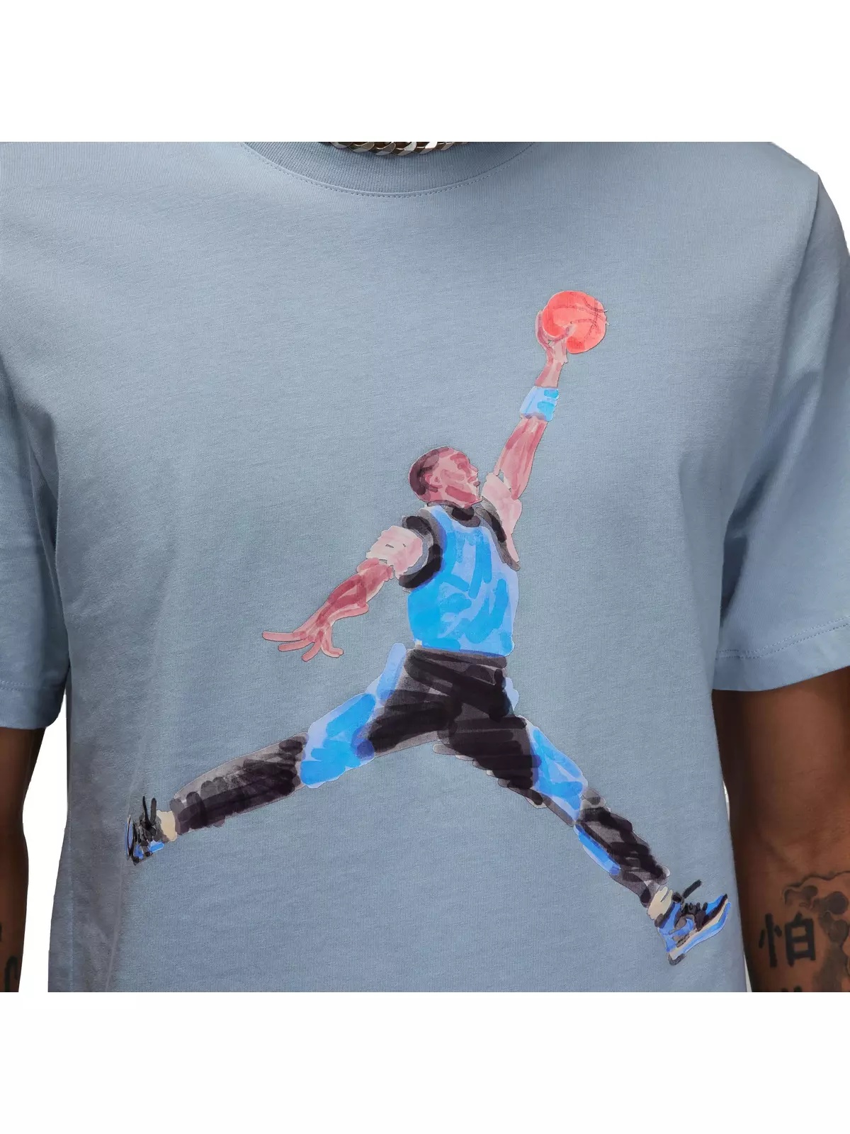 Men's Brand Tee-Blue - 4