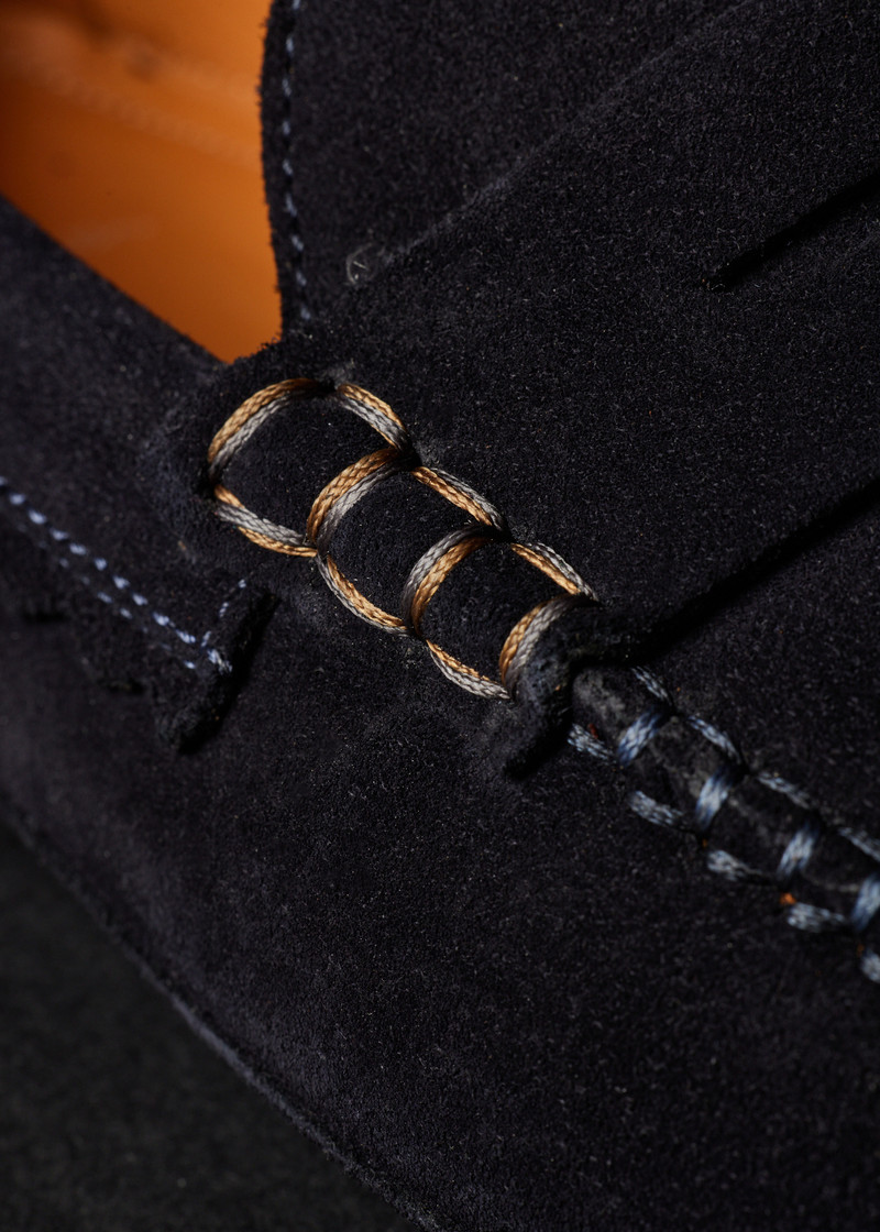 Dark Navy Suede 'Jenson' Loafers 6