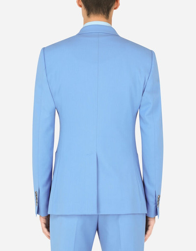 Dolce & Gabbana Double-breasted stretch wool Portofino-fit jacket outlook