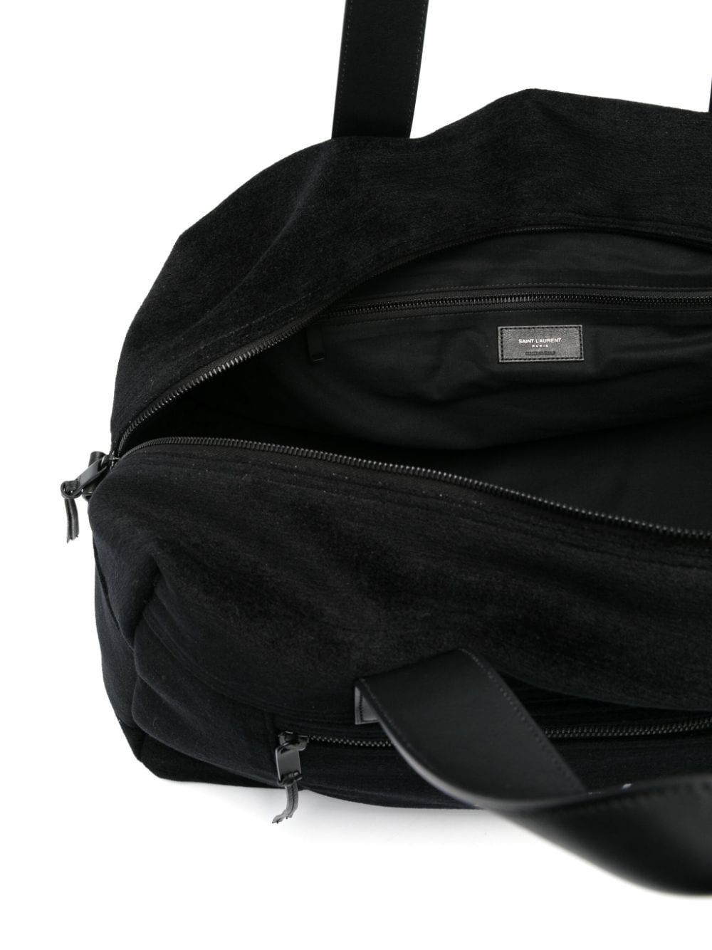 logo-jacquard zipped duffle bag - 4