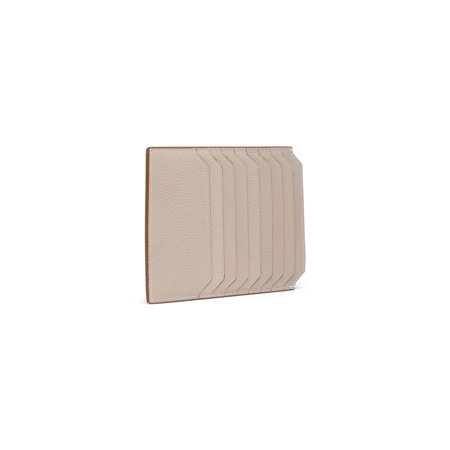 Beige tumbled leather document holder - 2