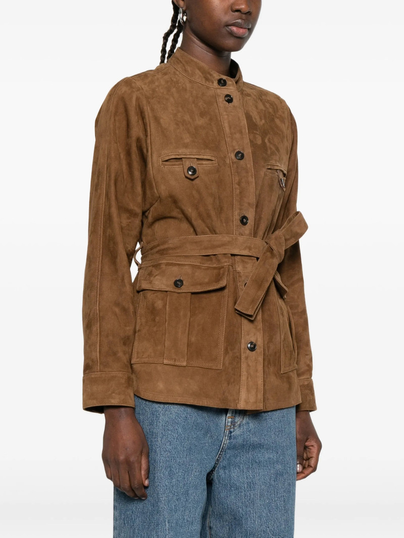 Yves Salomon Yves Salomon Belted Leather Jacket outlook