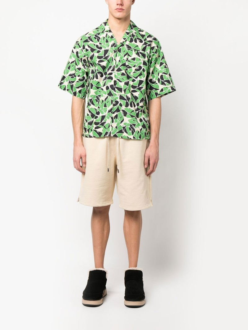 DSQUARED2 botanical-print short-sleeved shirt outlook