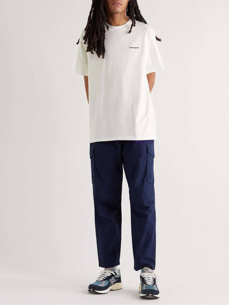 Carhartt Script Logo-Embroidered Cotton-Jersey T-Shirt outlook