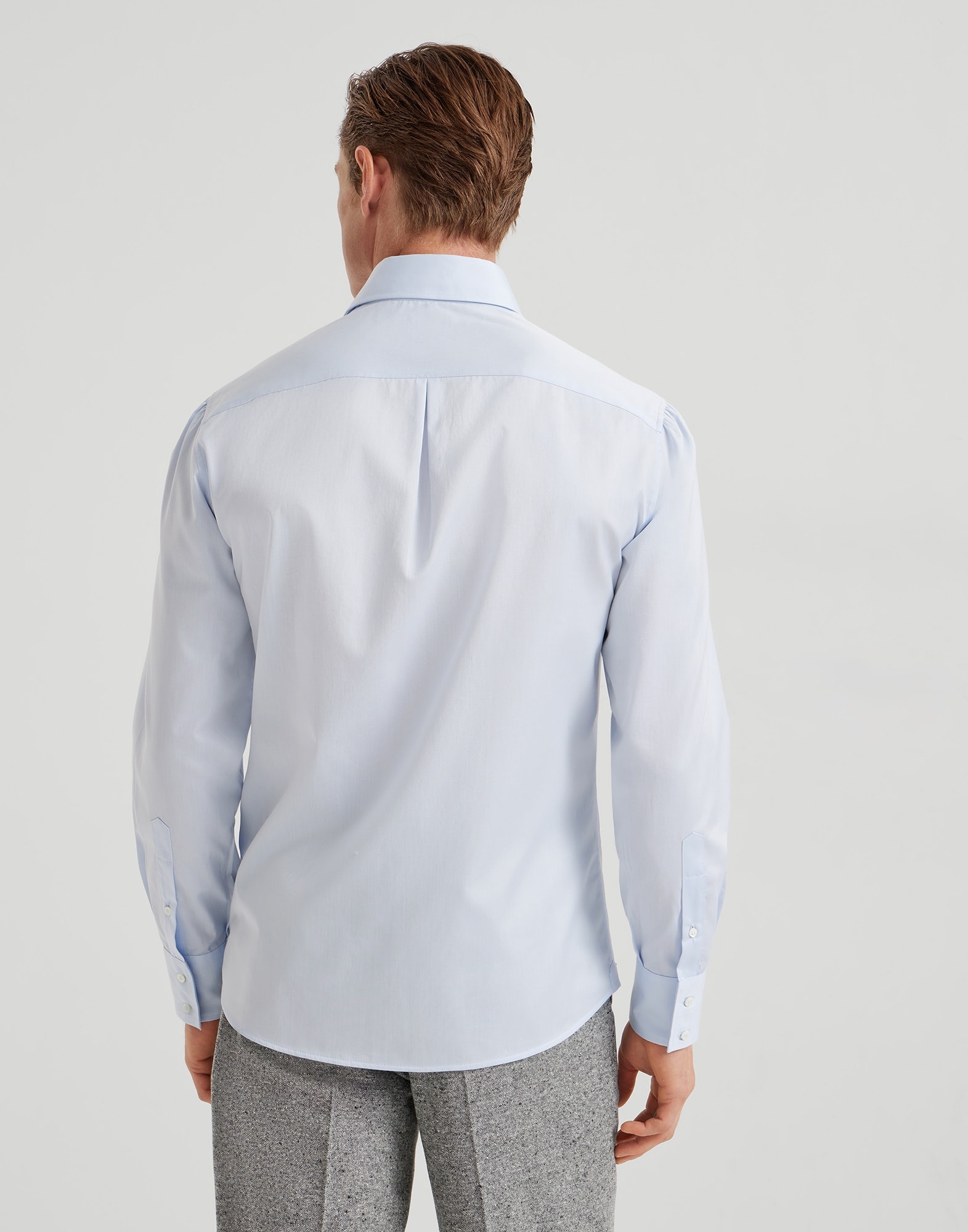Twill basic fit shirt with spread collar - 2