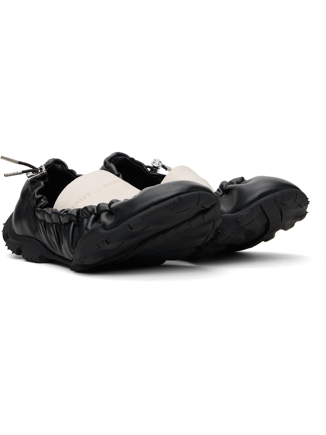 Black Rei Beyond Leather Ballerina Flats - 4