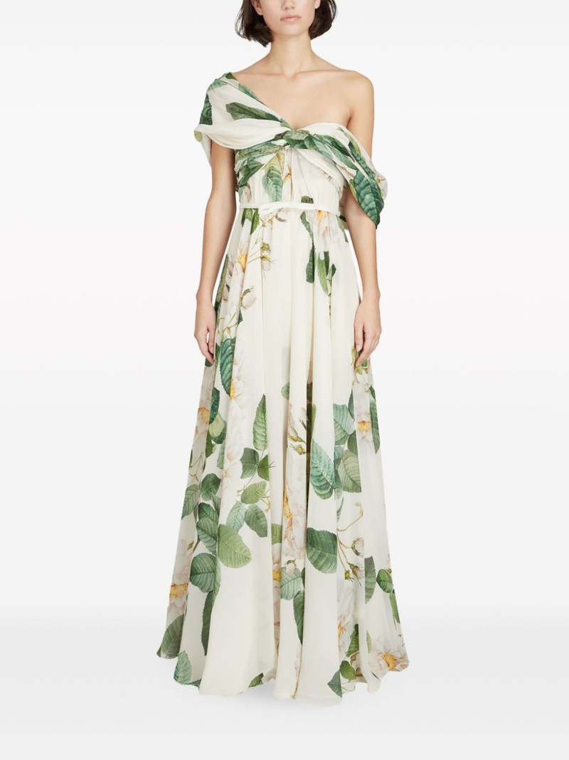 GIAMBATTISTA VALLI Giant Bloom silk maxi dress outlook