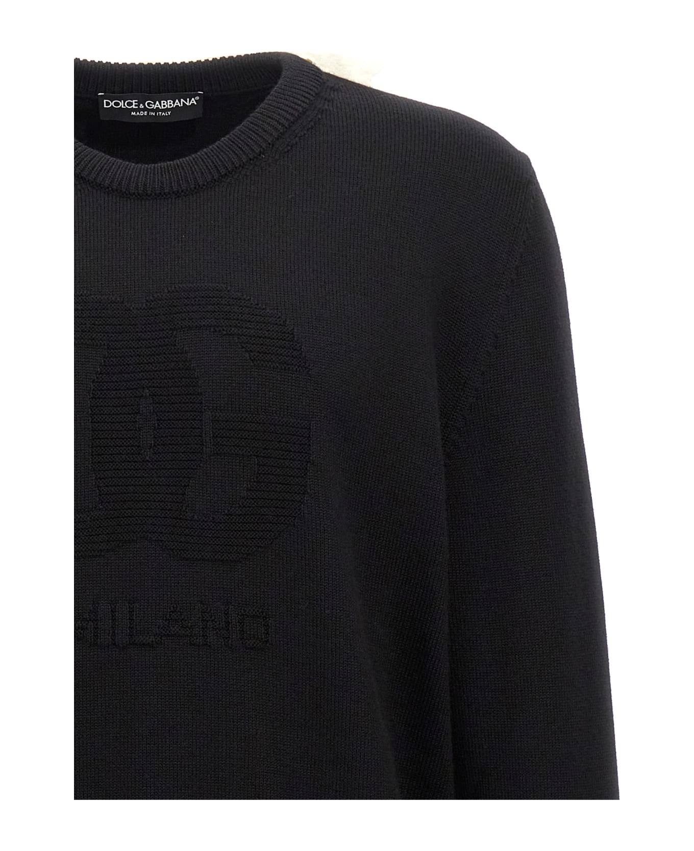 'dg' Intarsia Sweater - 3