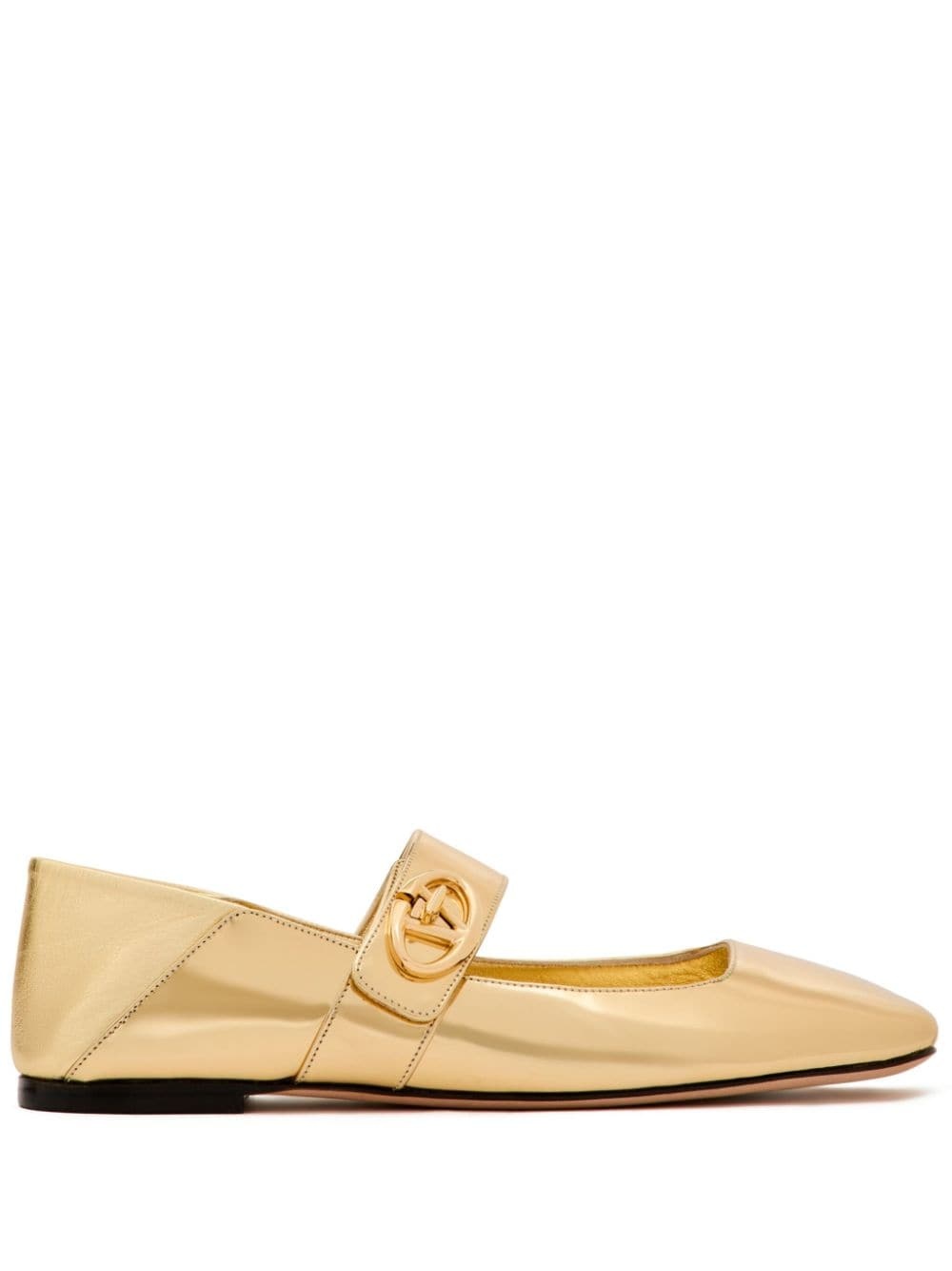 VLogo Locker Mary-Jane ballerina shoes - 1