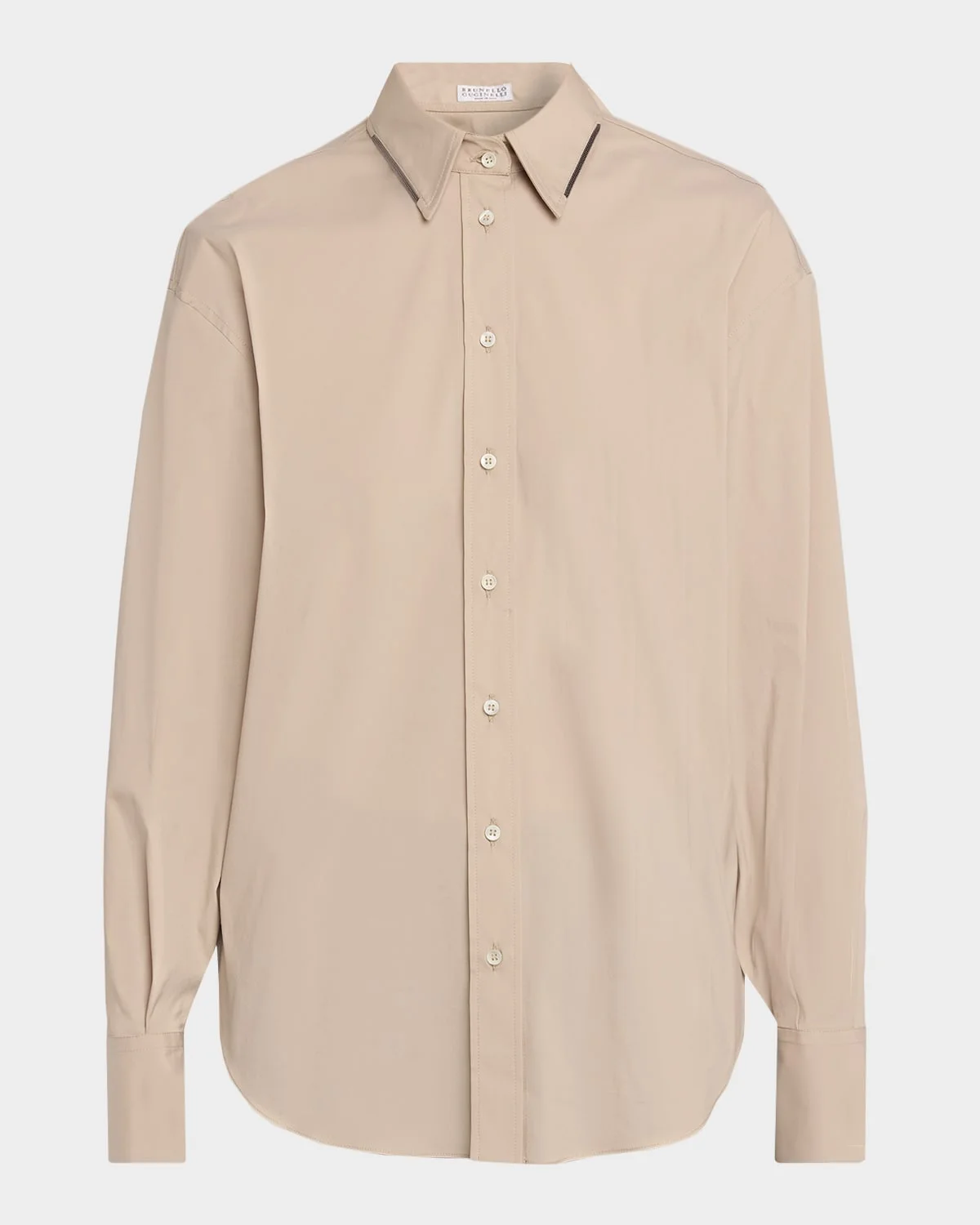 Stretch Poplin Buttoned Shirt - 1