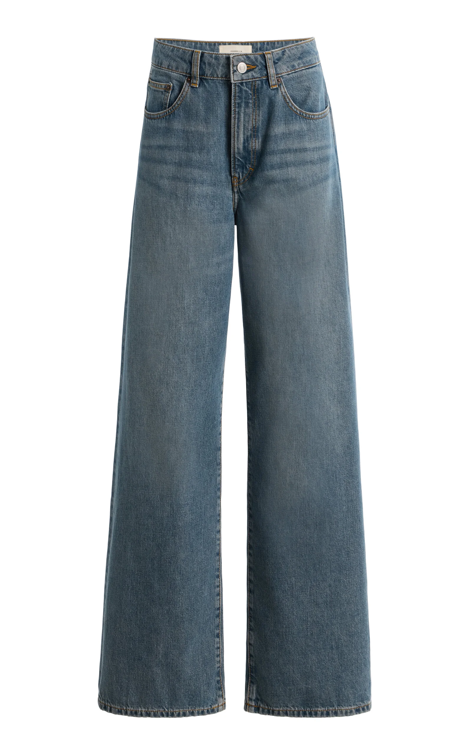 Belem Mid-Rise Wide-Leg Jeans medium wash - 1