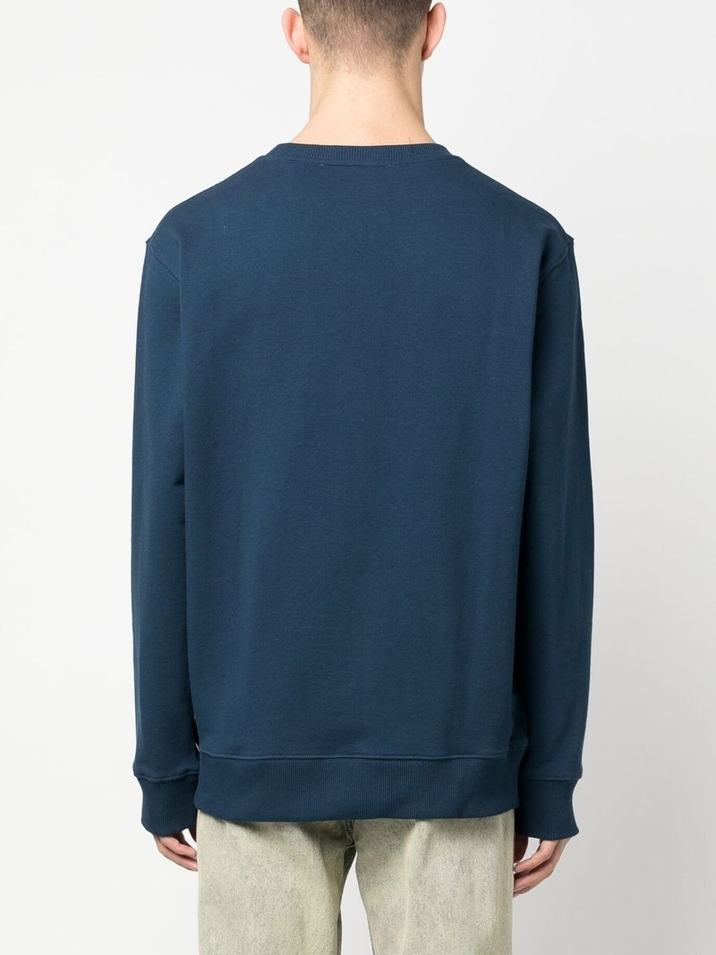 embroidered-logo sweatshirt 4