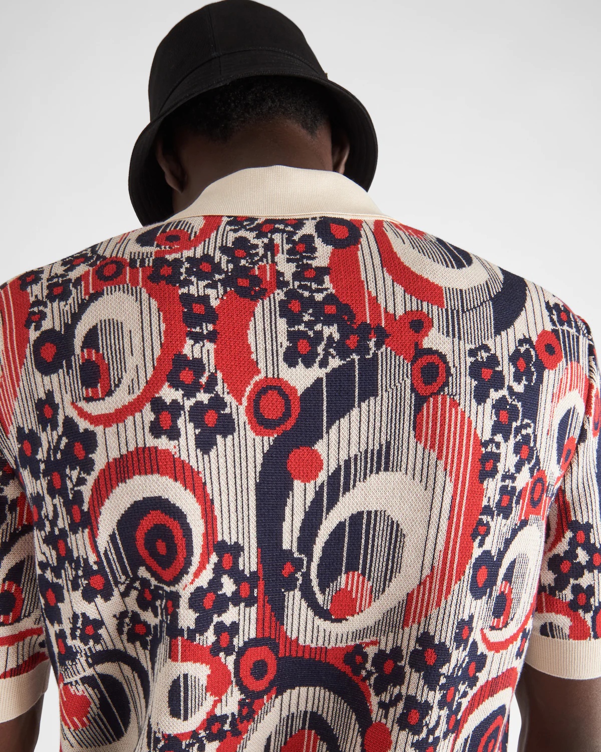 Cotton and silk polo shirt - 4