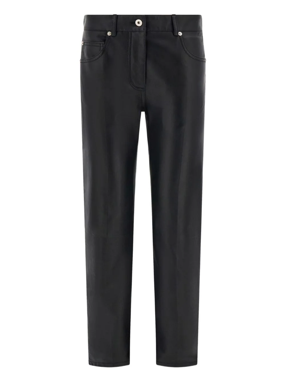 five-pocket nappa trousers - 1