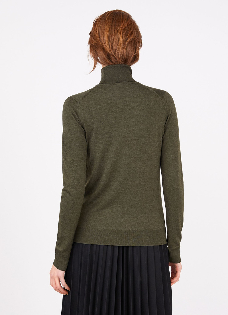 Merino Silk Roll Neck Jumper 4