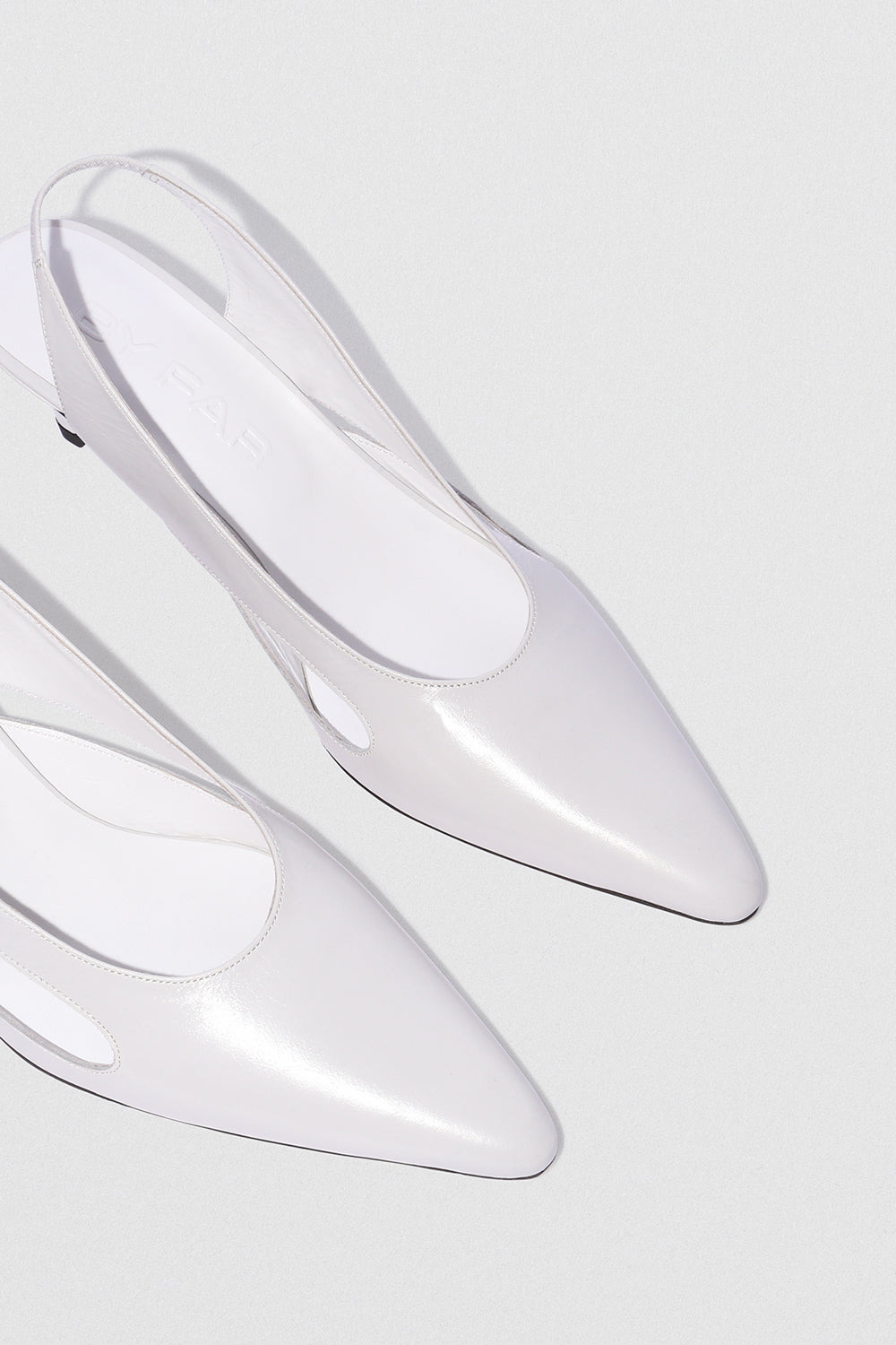 Runa Burrata Creased Calf Leather Slingback Pump - 3