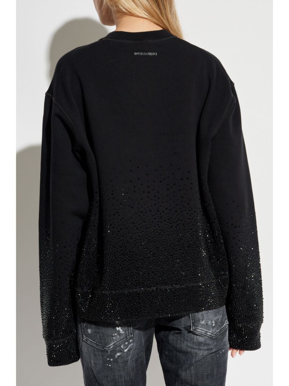 rhinestone-embellished sweatshirt - 4