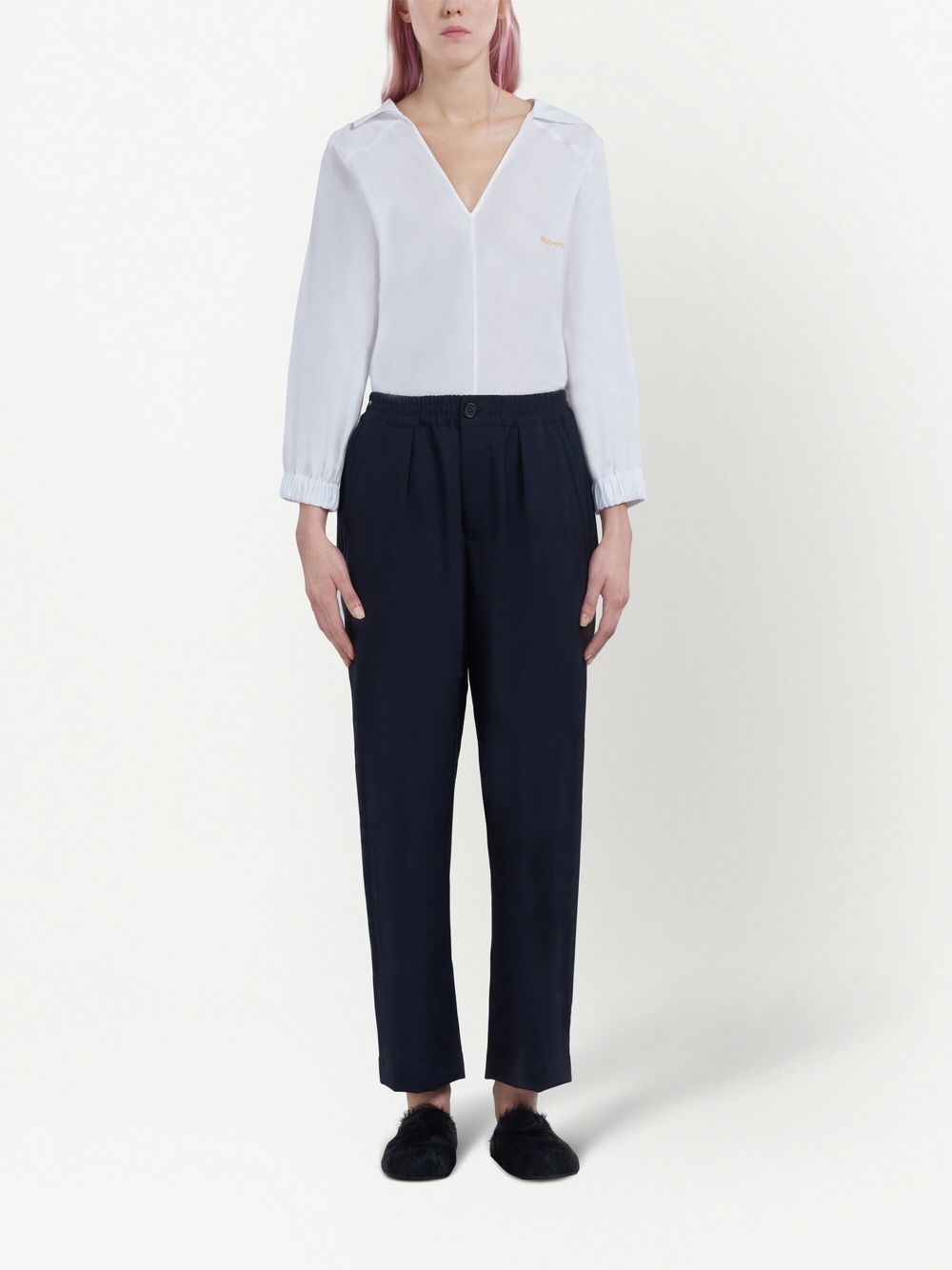 straight-leg cut trousers - 2