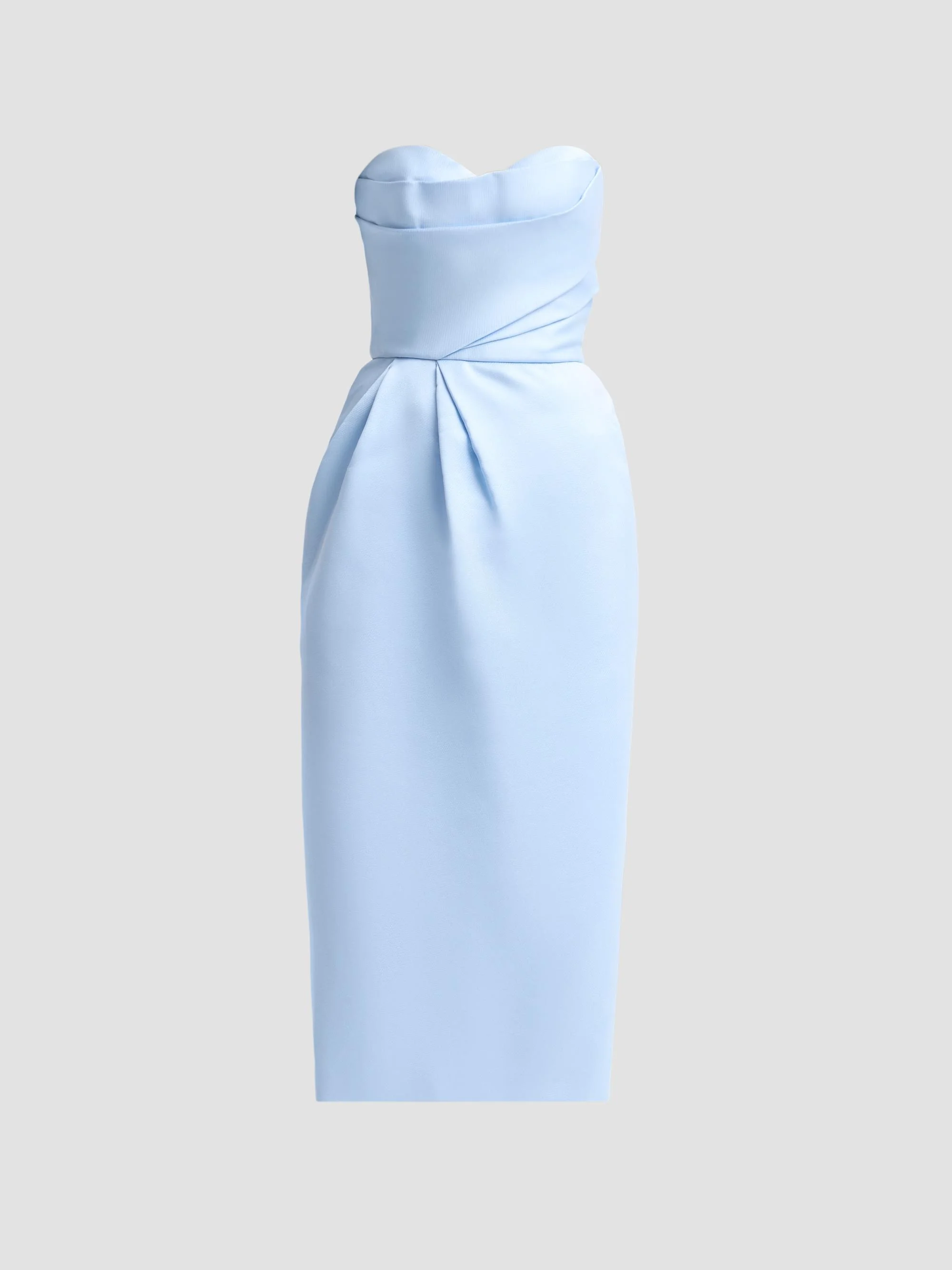 Women's Strapless Draped Cocktail Dress - Breeze - 1