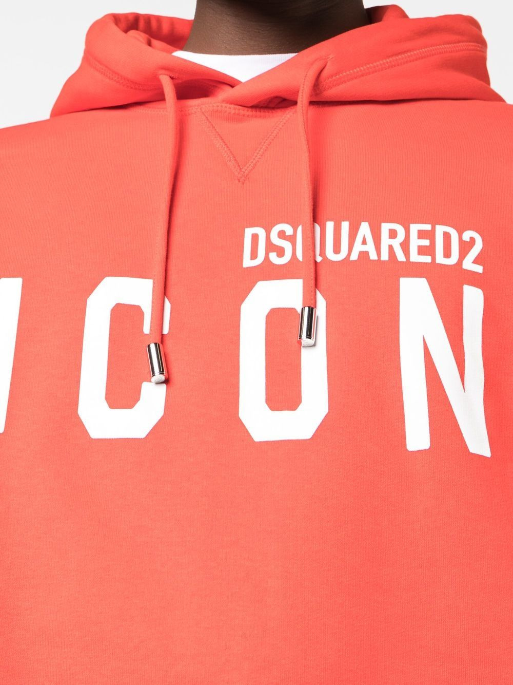 logo-print cotton hoodie - 5