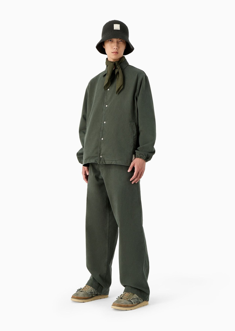 EMPORIO ARMANI Emporio Armani Sustainability Values Capsule Collection organic bull trousers outlook