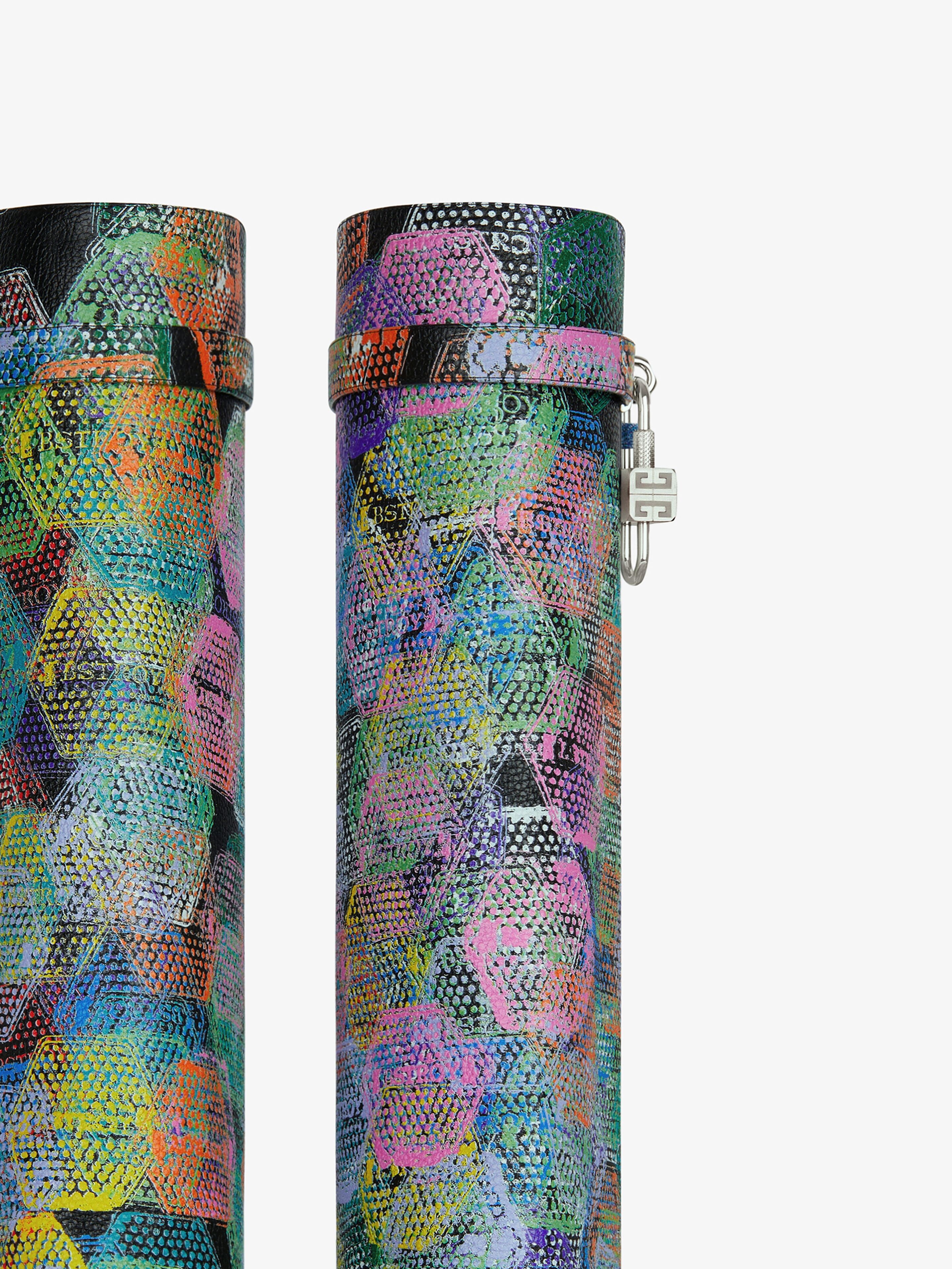 SHARK LOCK BIKER BOOTS IN PRINTED GRAINED LEATHER - 4