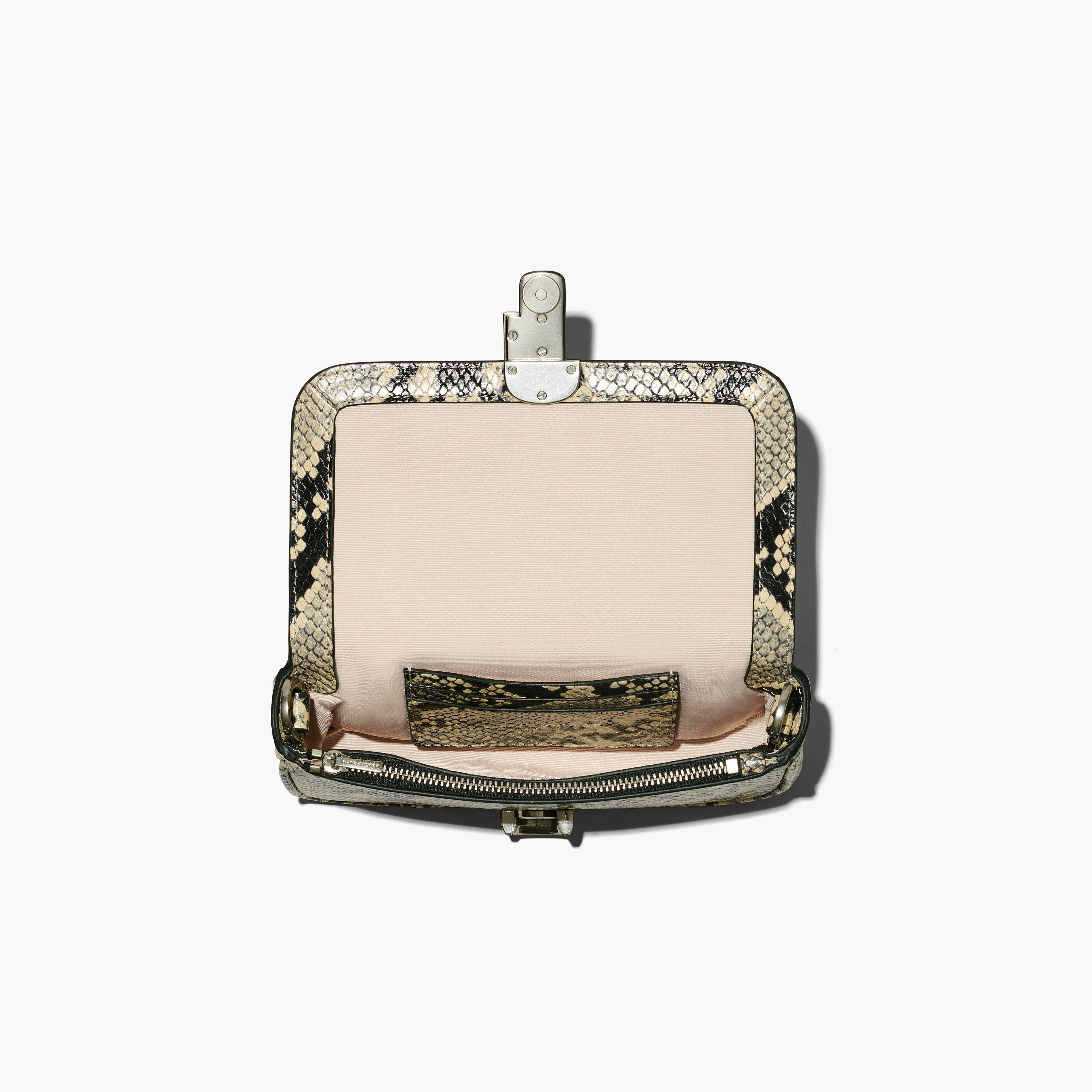 THE SNAKE-EMBOSSED J MARC MINI SHOULDER BAG - 8