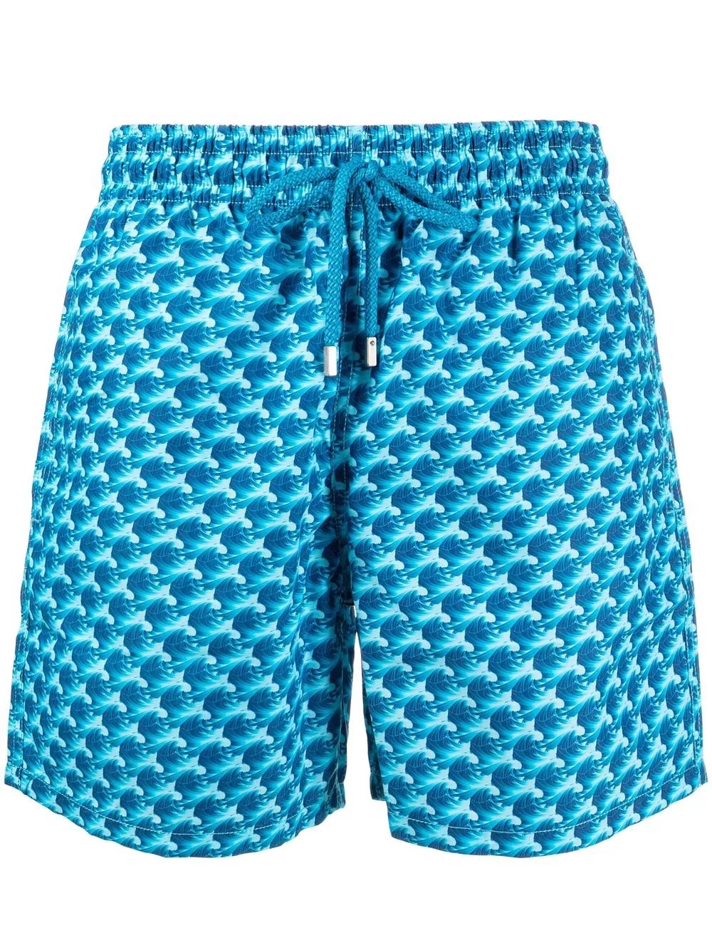 wave-print swim shorts - 1